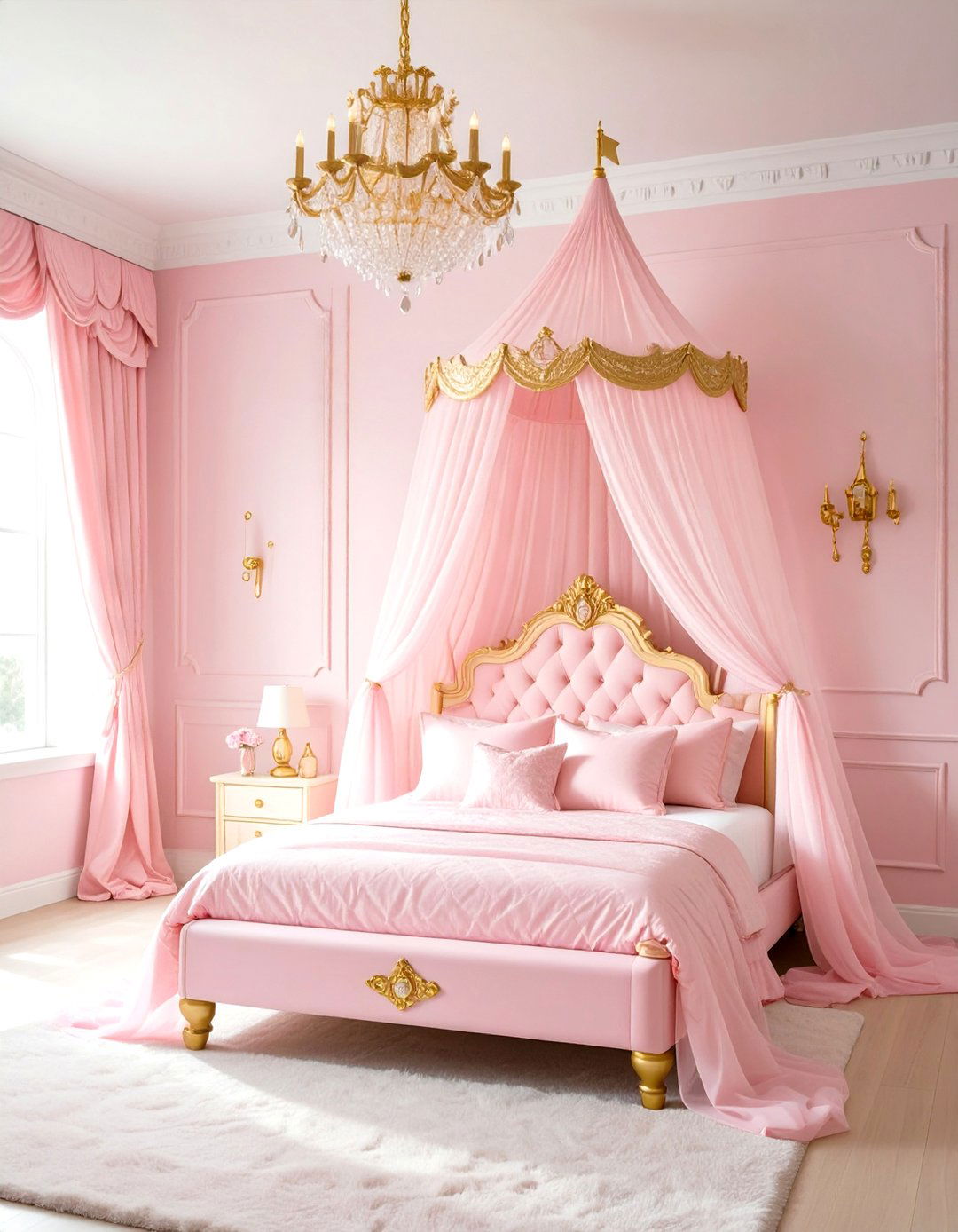 Pink Princess Castle Bedroom - 30 girls bedroom ideas pink