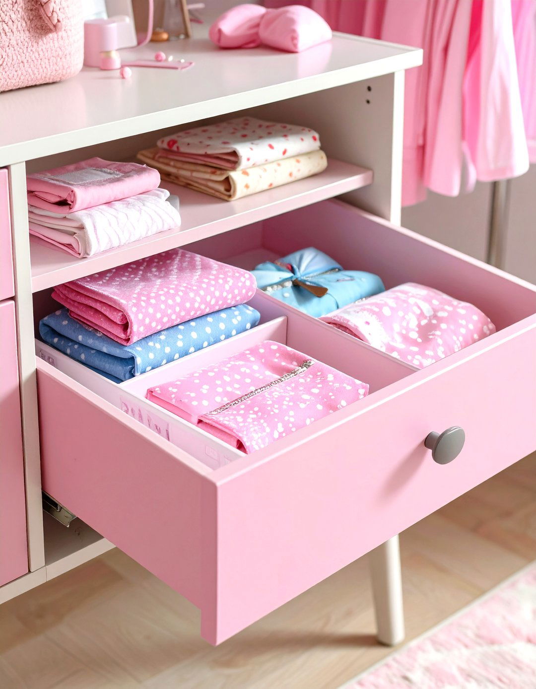 Pink Removable Drawer Liners - 30 pink dorm room ideas