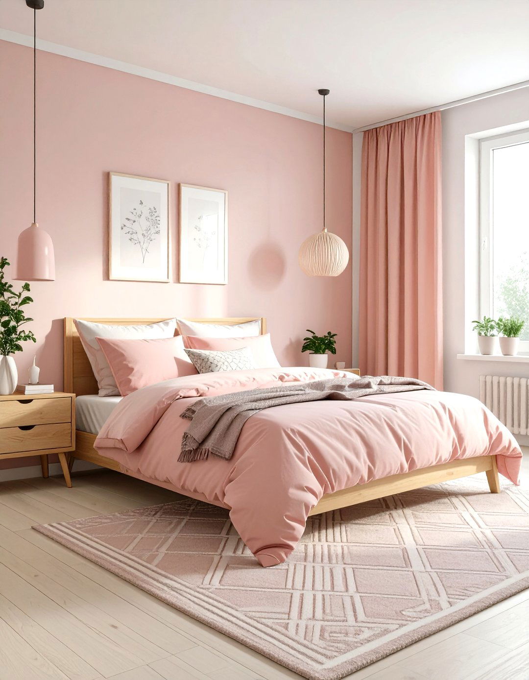 Pink Scandinavian Style Bedroom - 30 girls bedroom ideas pink