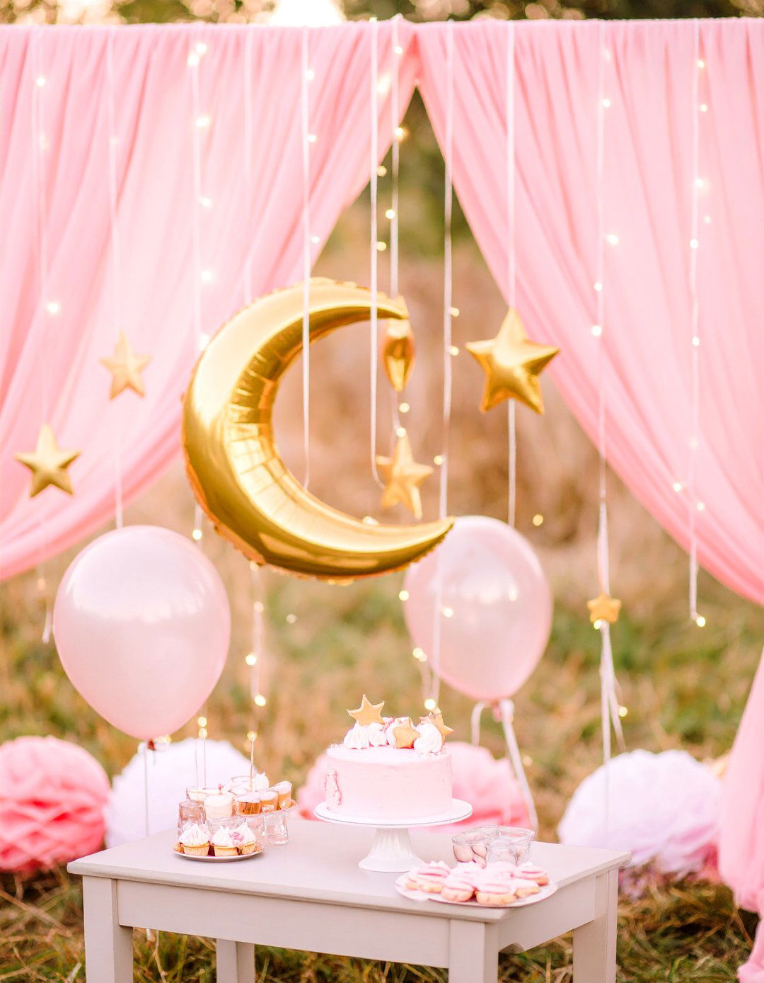 Pink Twinkle Twinkle Little Star Idea - 30 pink baby shower ideas