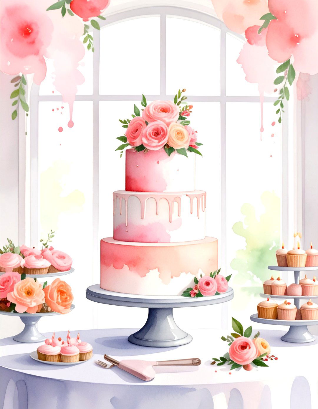 Pink Watercolor Dream Idea - 30 pink baby shower ideas