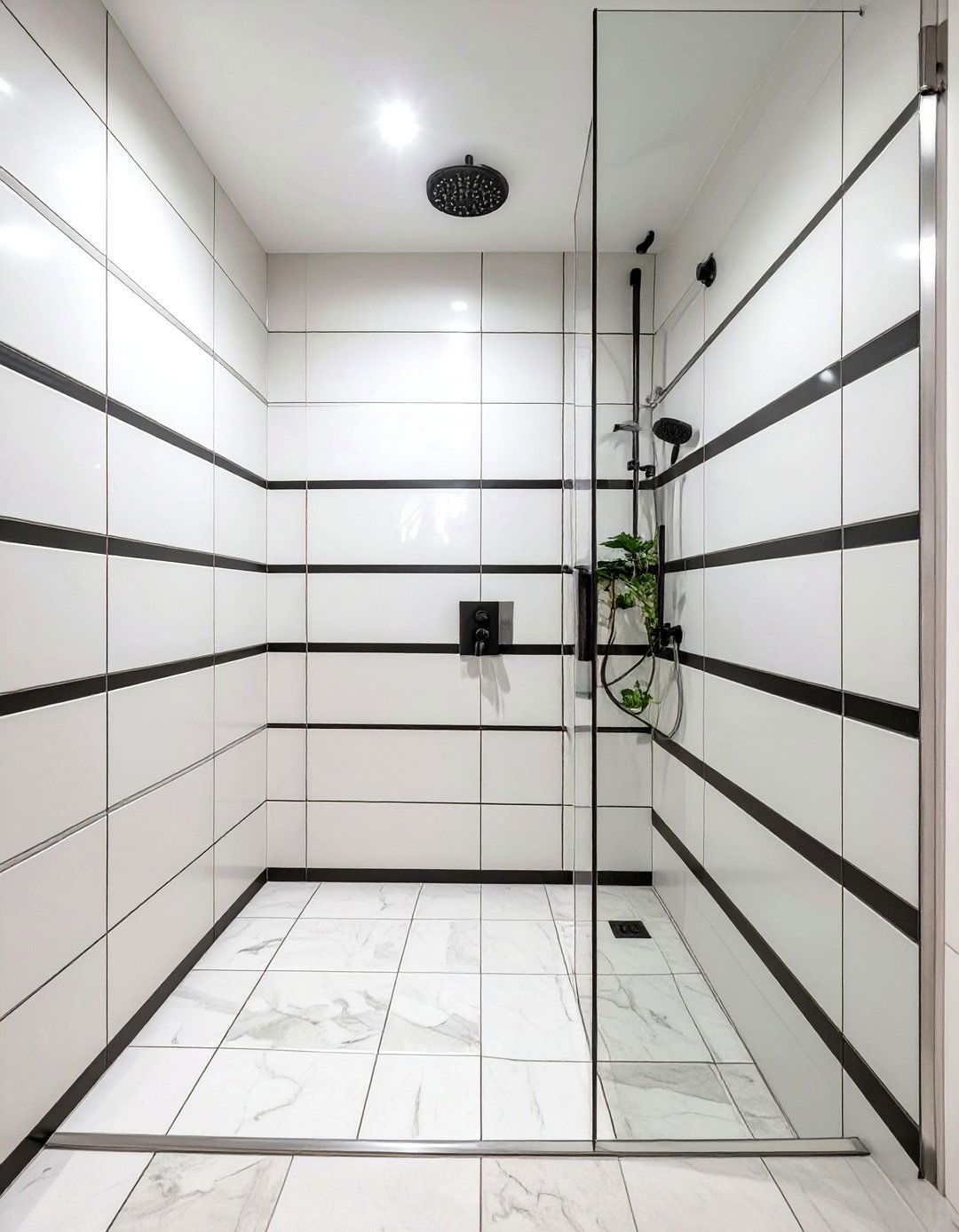 Pinstripe Pattern Tiles - 30 tile ideas for bathroom