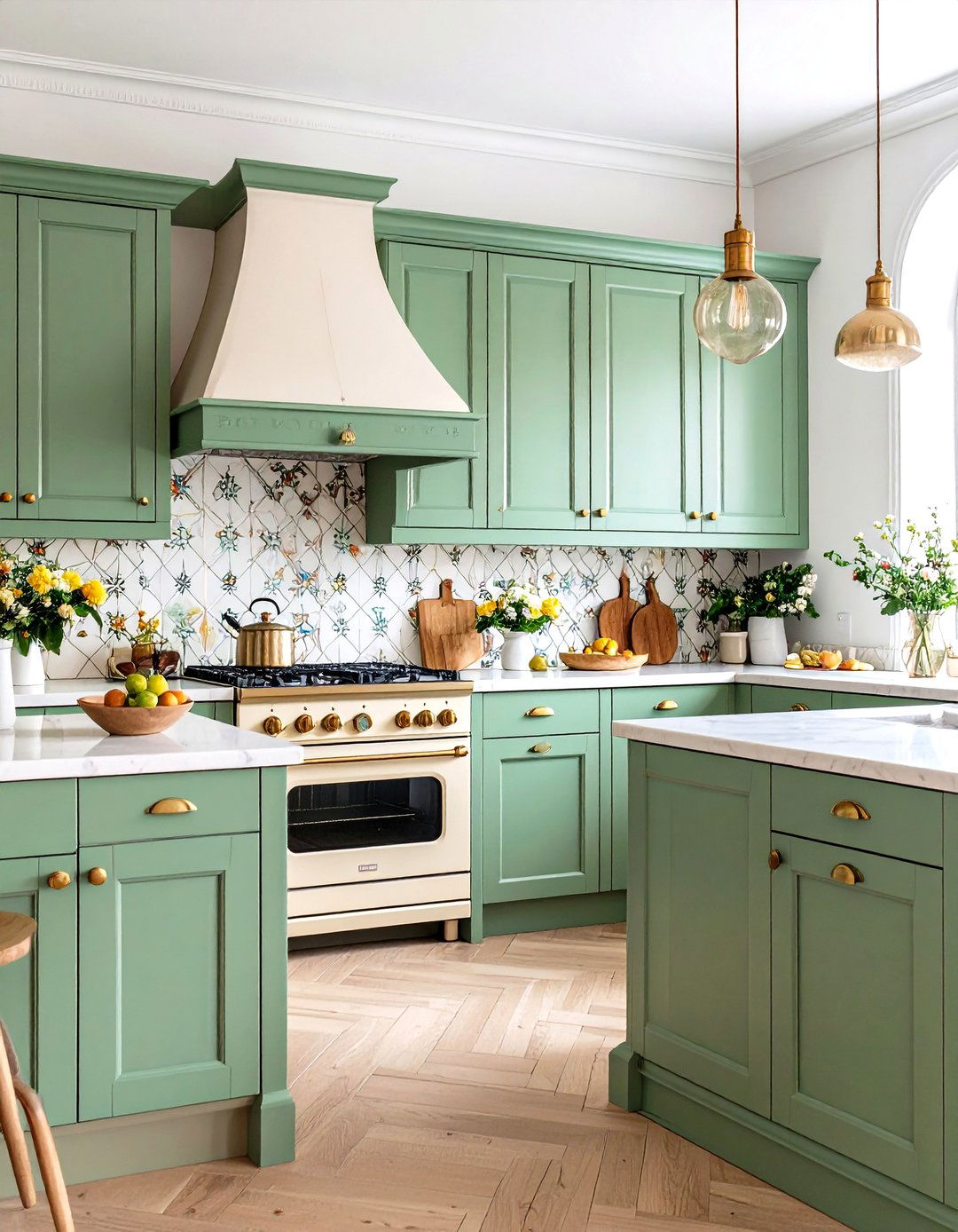 Pistachio Green Kitchen Cabinets - 30 kitchen cabinet color trends 2025