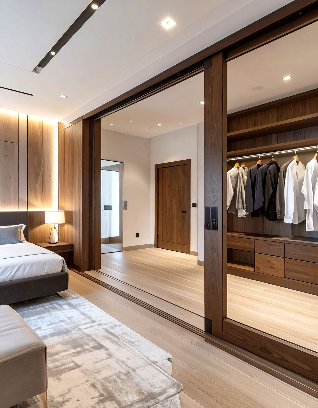 Pivot Hinge Closet Doors - 30 small closet door ideas