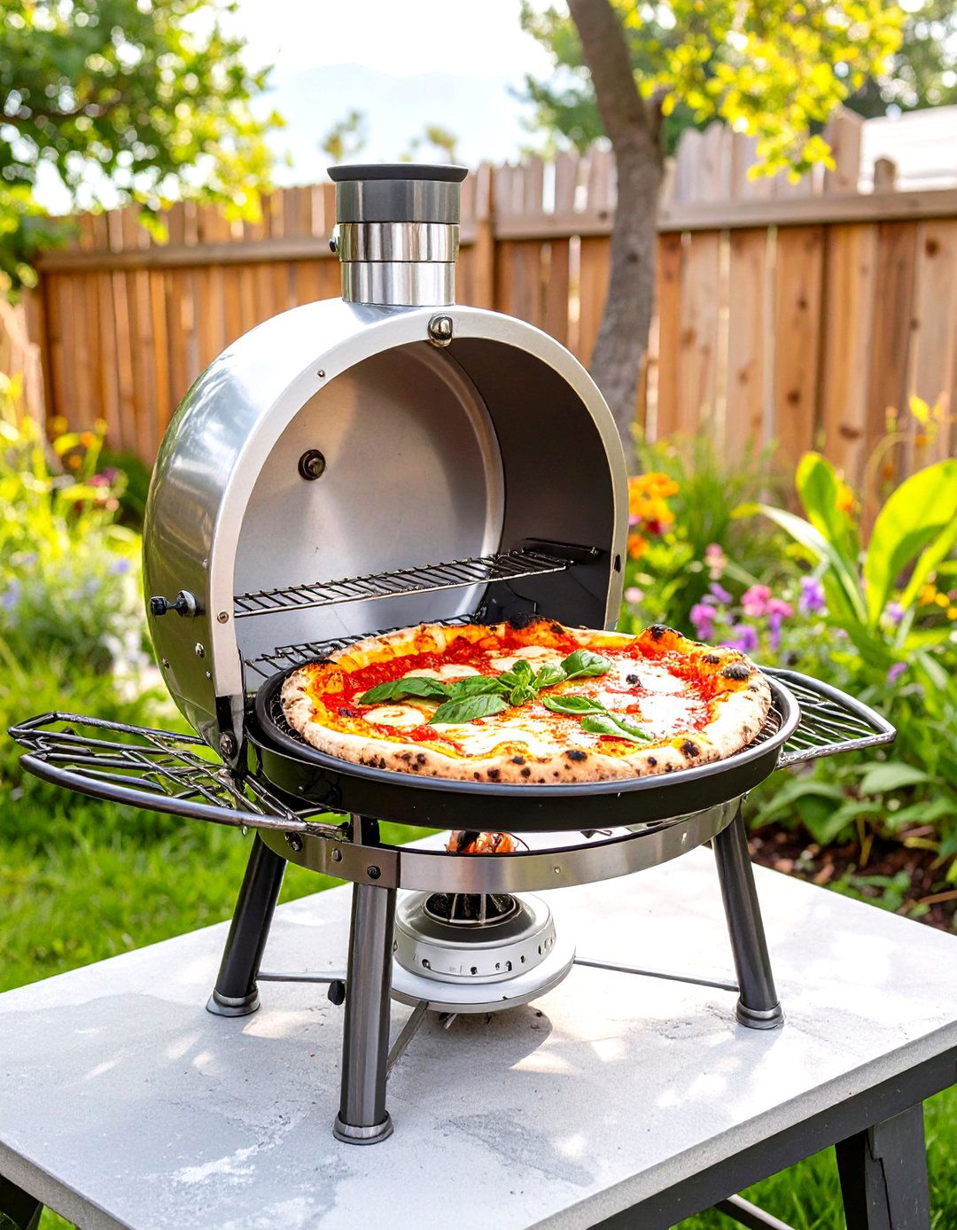 Pizza Oven Box Grill Attachment - 30 small patio grill ideas
