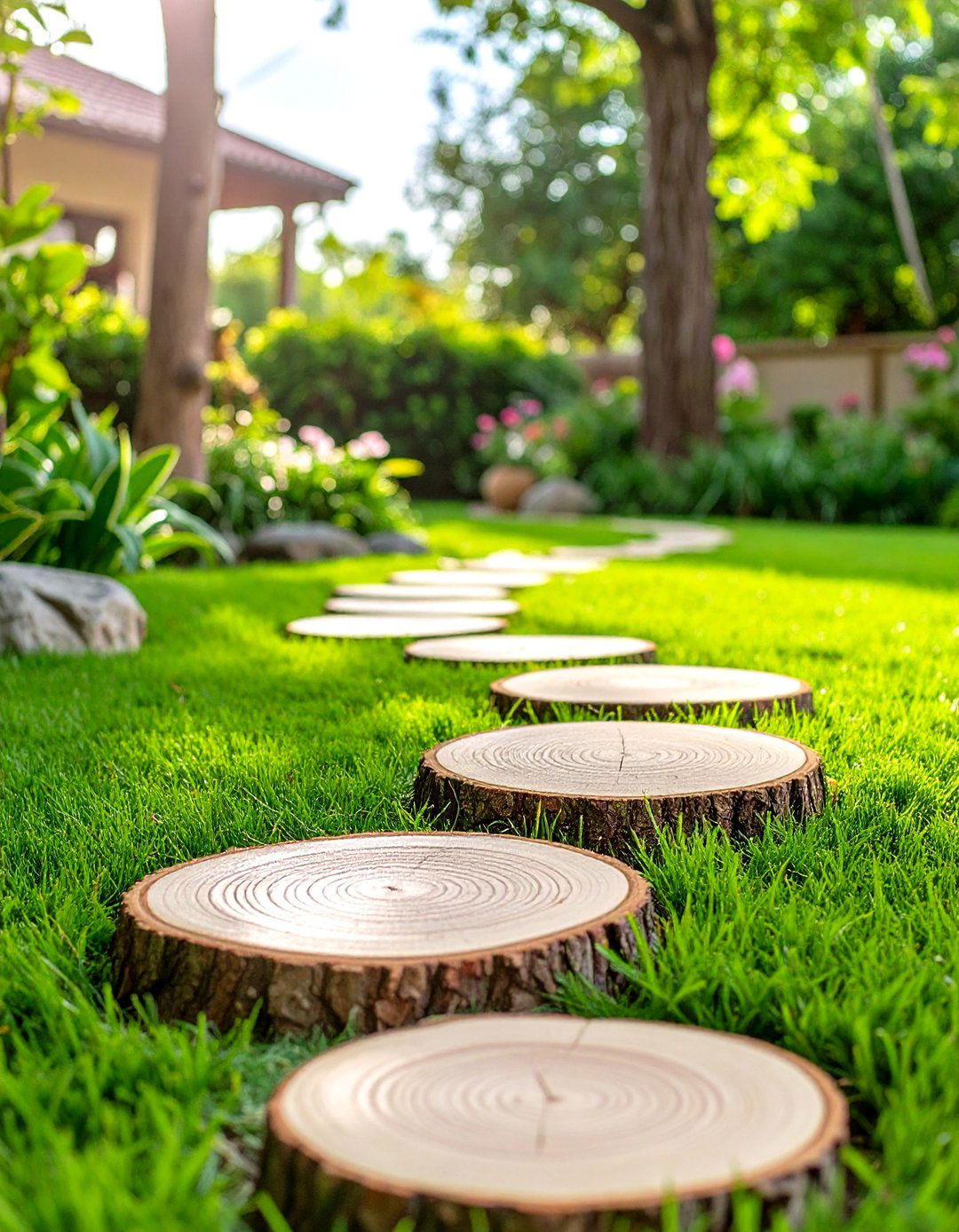 Place Decorative Stepping Stones - 30 simple landscaping ideas