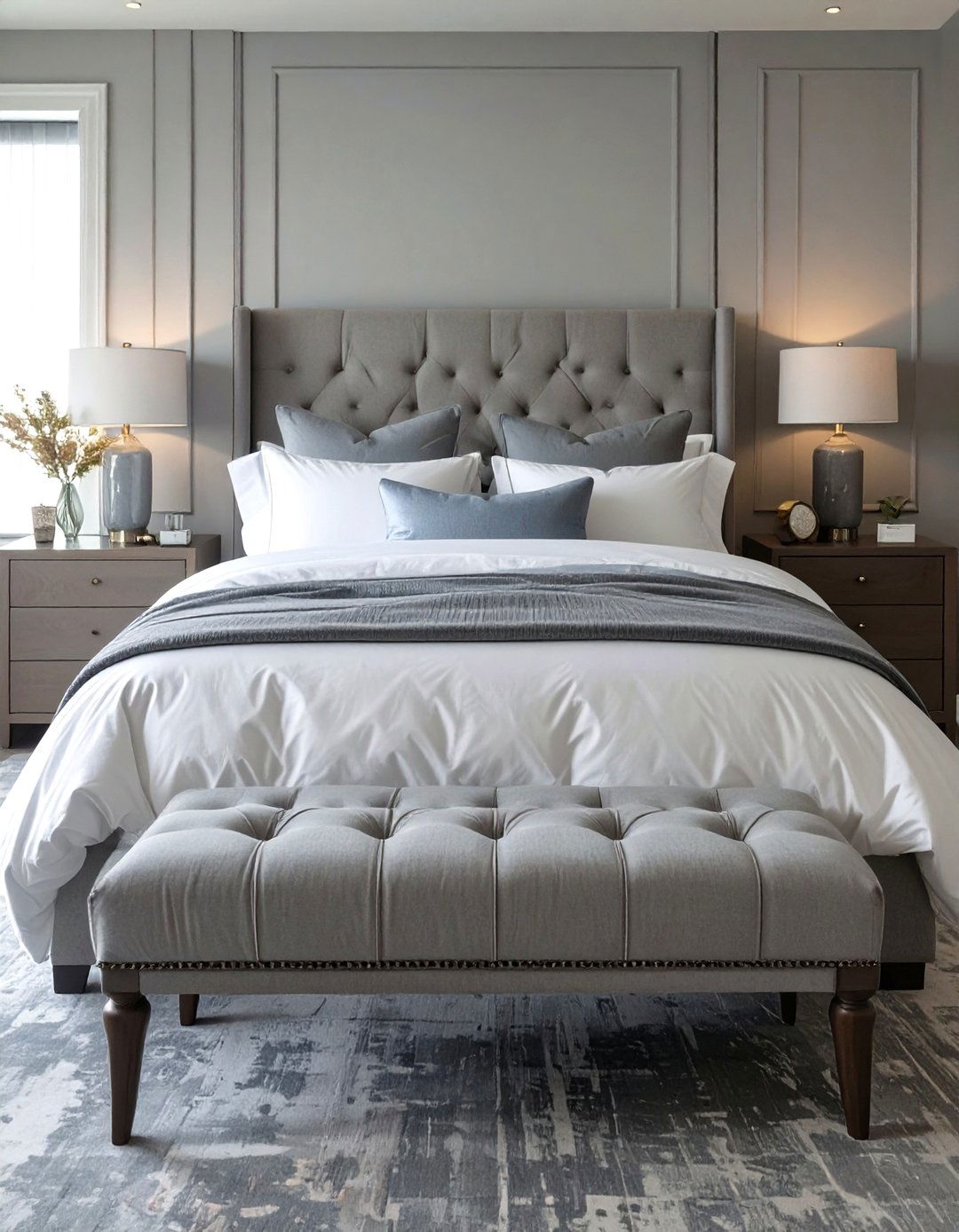 Place an Upholstered Bench in Your Master Bedroom - 30 simple master bedroom ideas