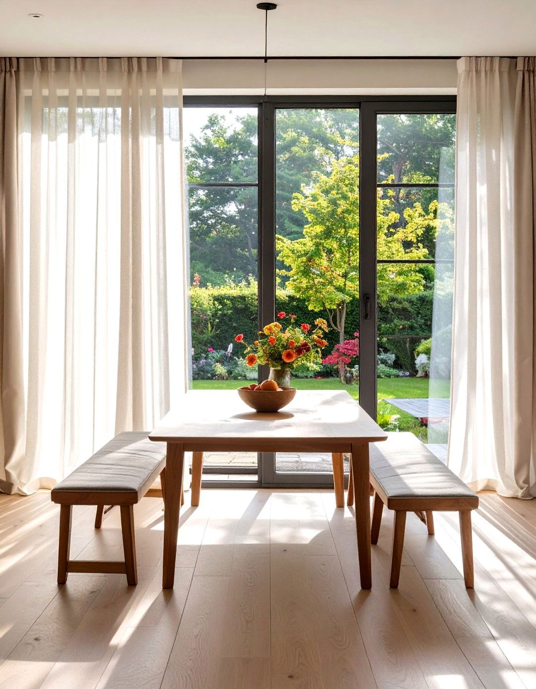 Placing the Dining Set by the Window - 30 small living room dining room combo layout ideas