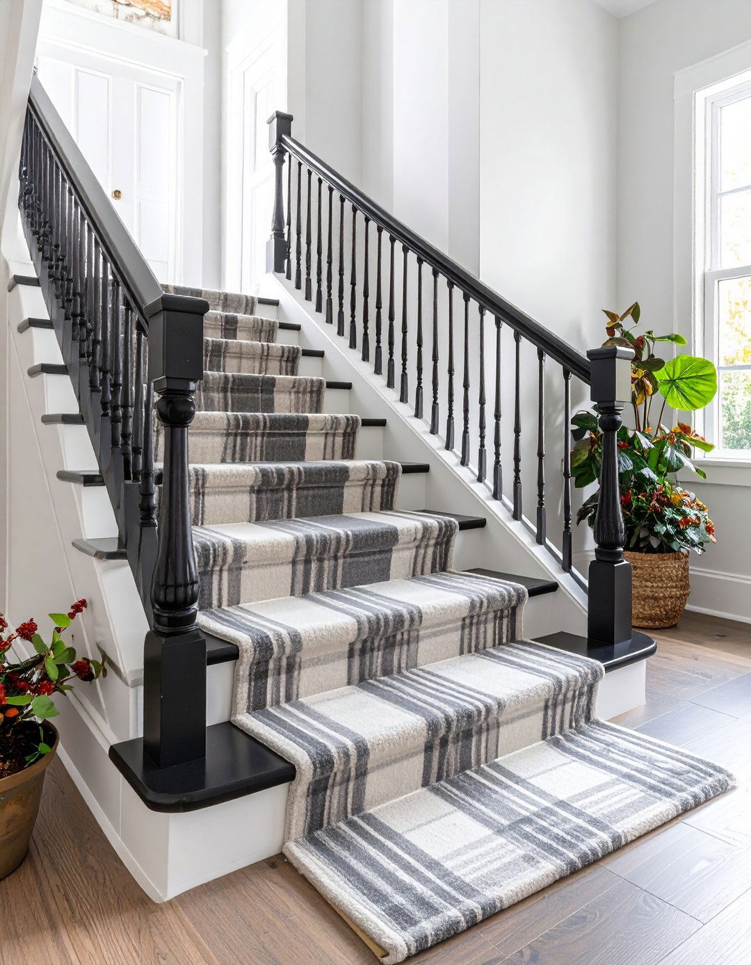 Plaid and Tartan Stair Runners - 30 latest carpet trends for stairs