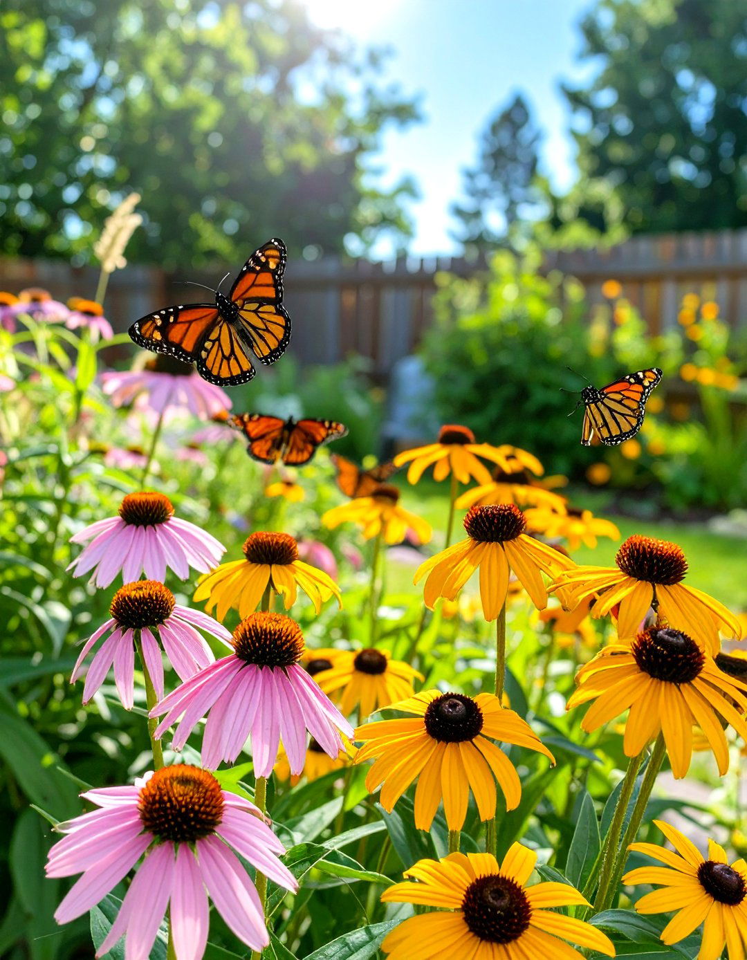 Plant a Butterfly Garden - 30 simple backyard landscaping ideas