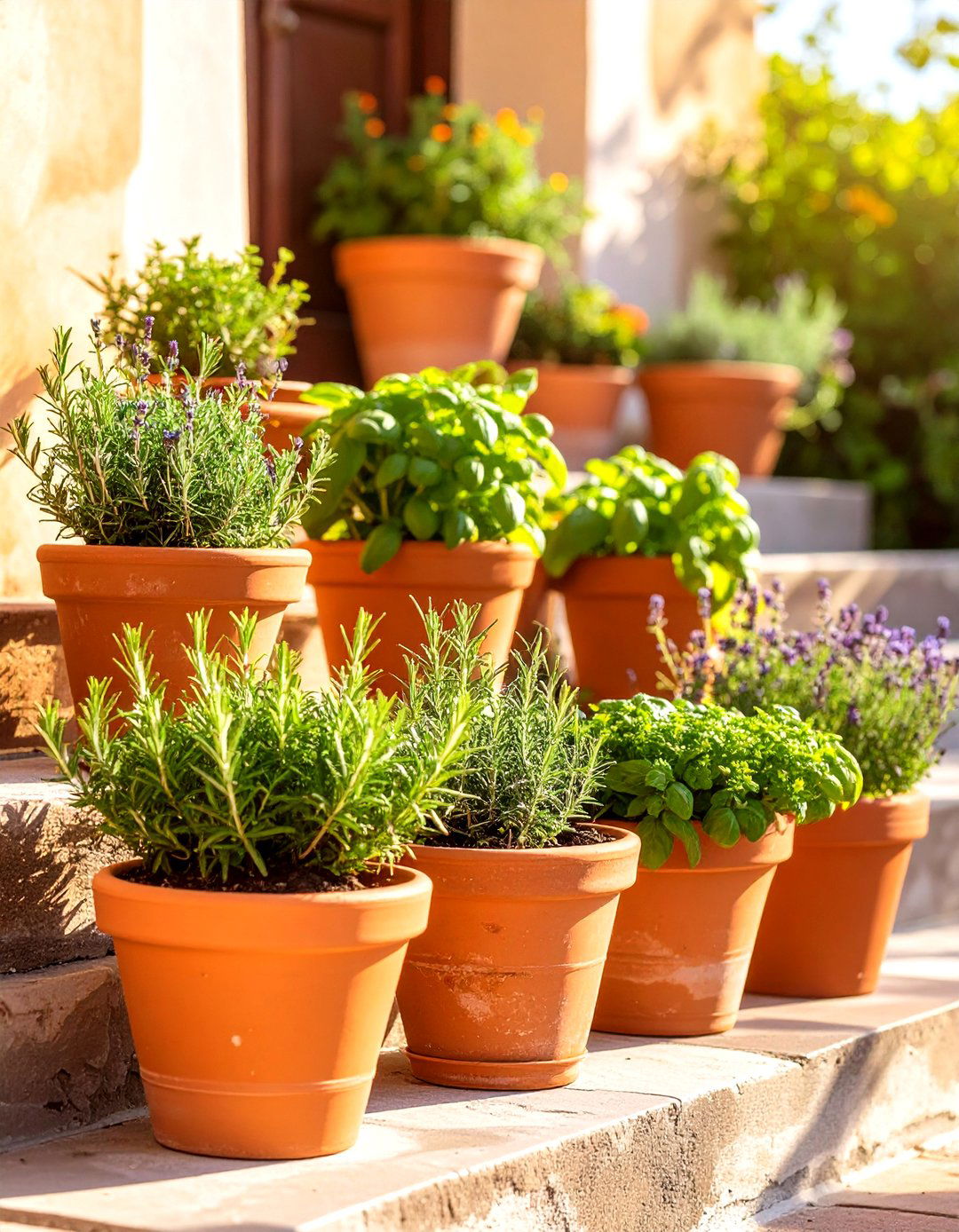 Plant a Container Herb Garden on Your Small Patio - 30 small patio decorating ideas