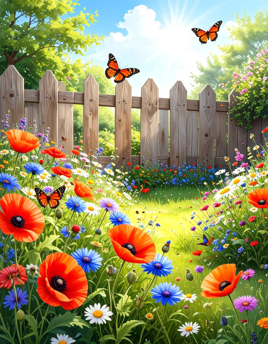 Plant a Wildflower Patch - 30 simple landscape ideas