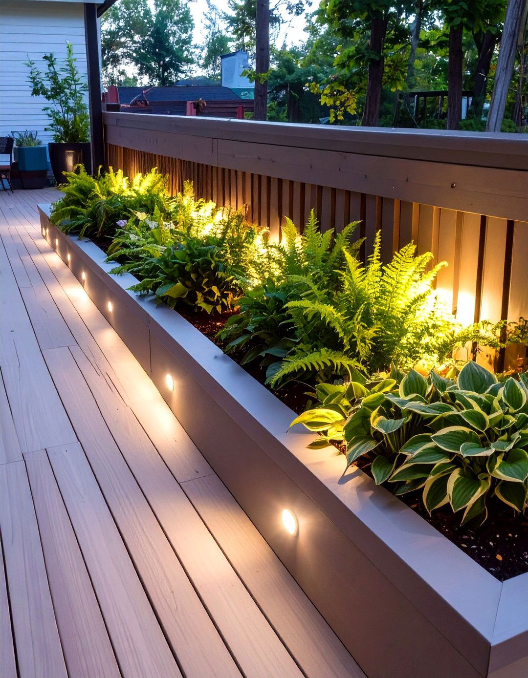 Planter and Garden Bed Lights - 30 deck lights ideas
