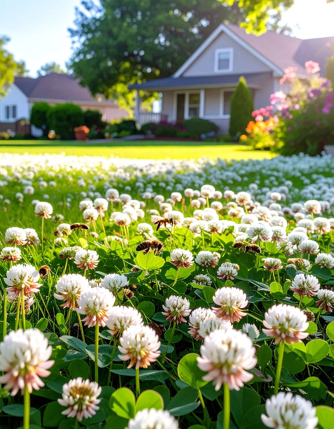 Planting a Clover Lawn Alternative - 30 sustainable garden design ideas