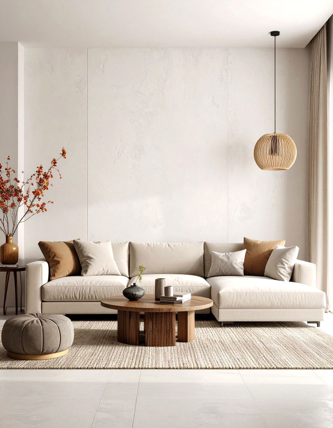 Plaster and Limewash Wall Finishes - 30 interior design trends 2025 living room
