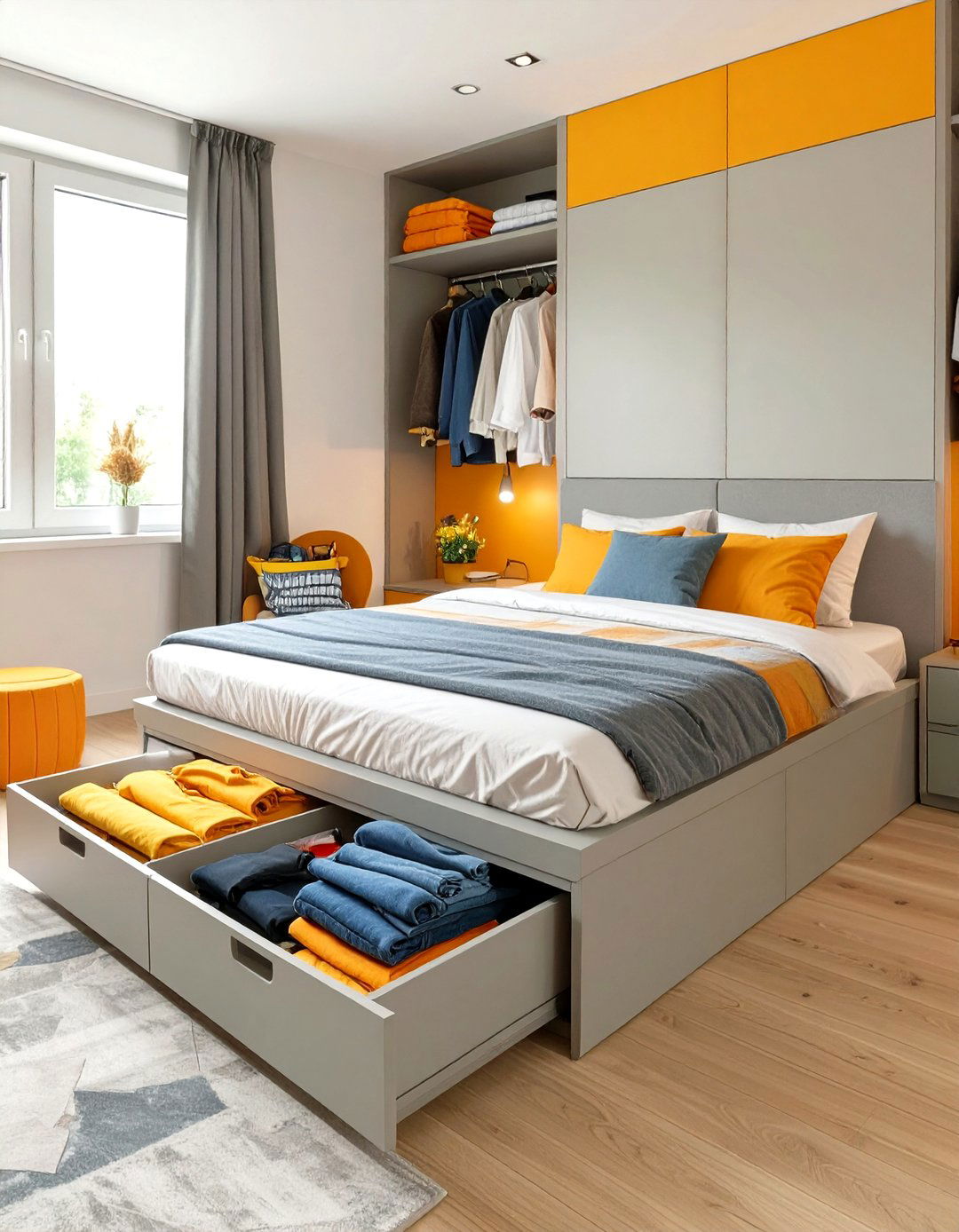 Platform Bed with Storage Teen Boy Bedroom - 30 teen boy bedroom ideas