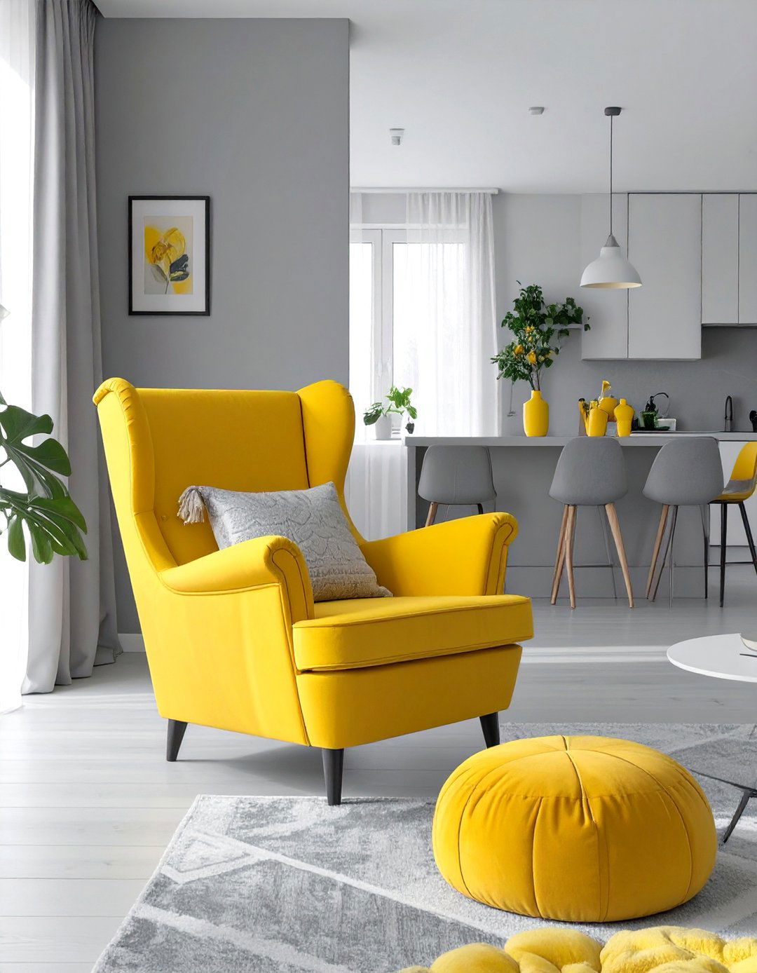Playful Color Pop Family Room - 30 modern family room ideas