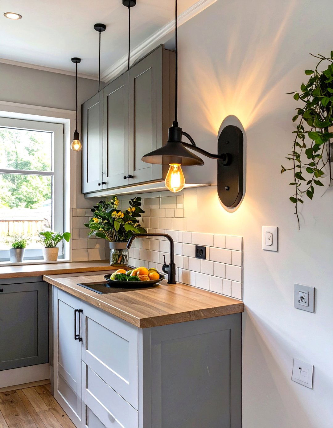 Plug In Wall Sconces - 30 small kitchen lighting ideas