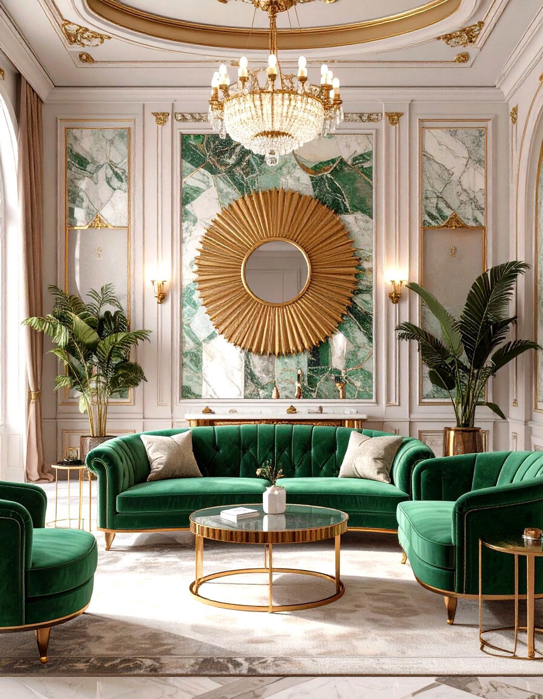 Plush Art Deco Inspired Parlor - 30 sims 4 living room ideas