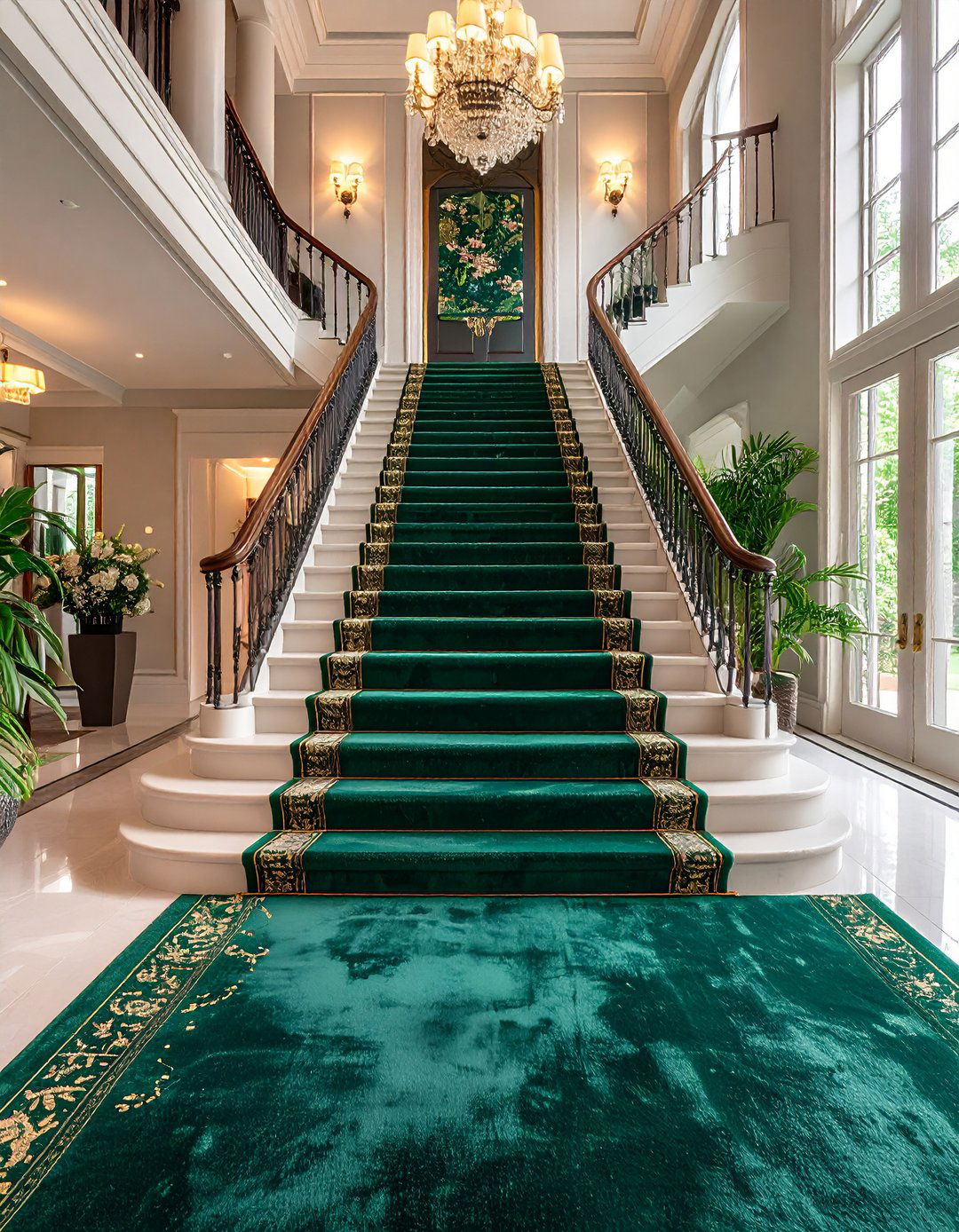 Plush High Pile Carpet for Stairs - 30 latest carpet trends for stairs