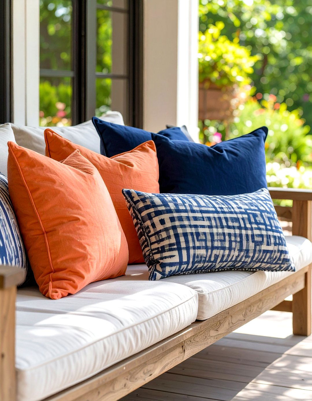 Plush Outdoor Cushions and Pillows - 30 simple patio ideas