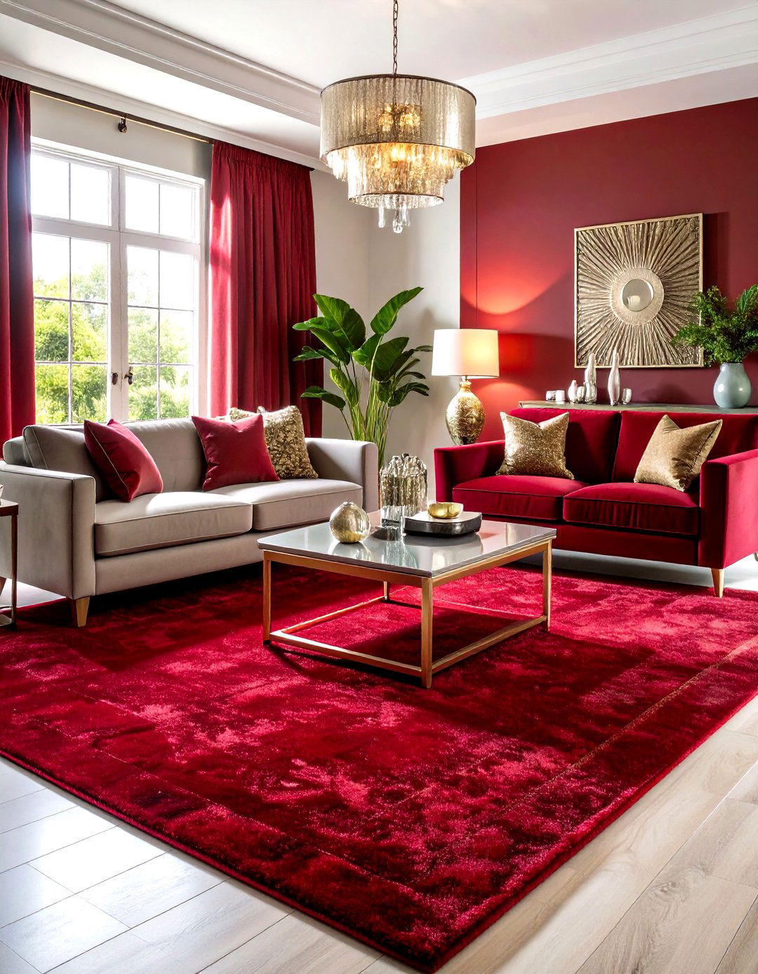 Plush Velvet Finish Living Room Carpet - 30 living room carpet ideas