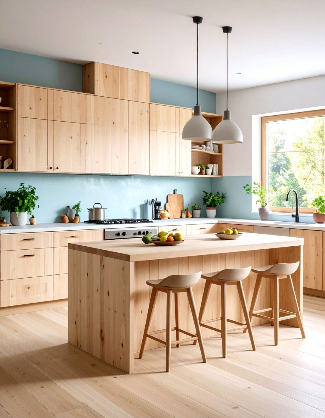 Plywood Backsplash - 30 rustic backsplash ideas