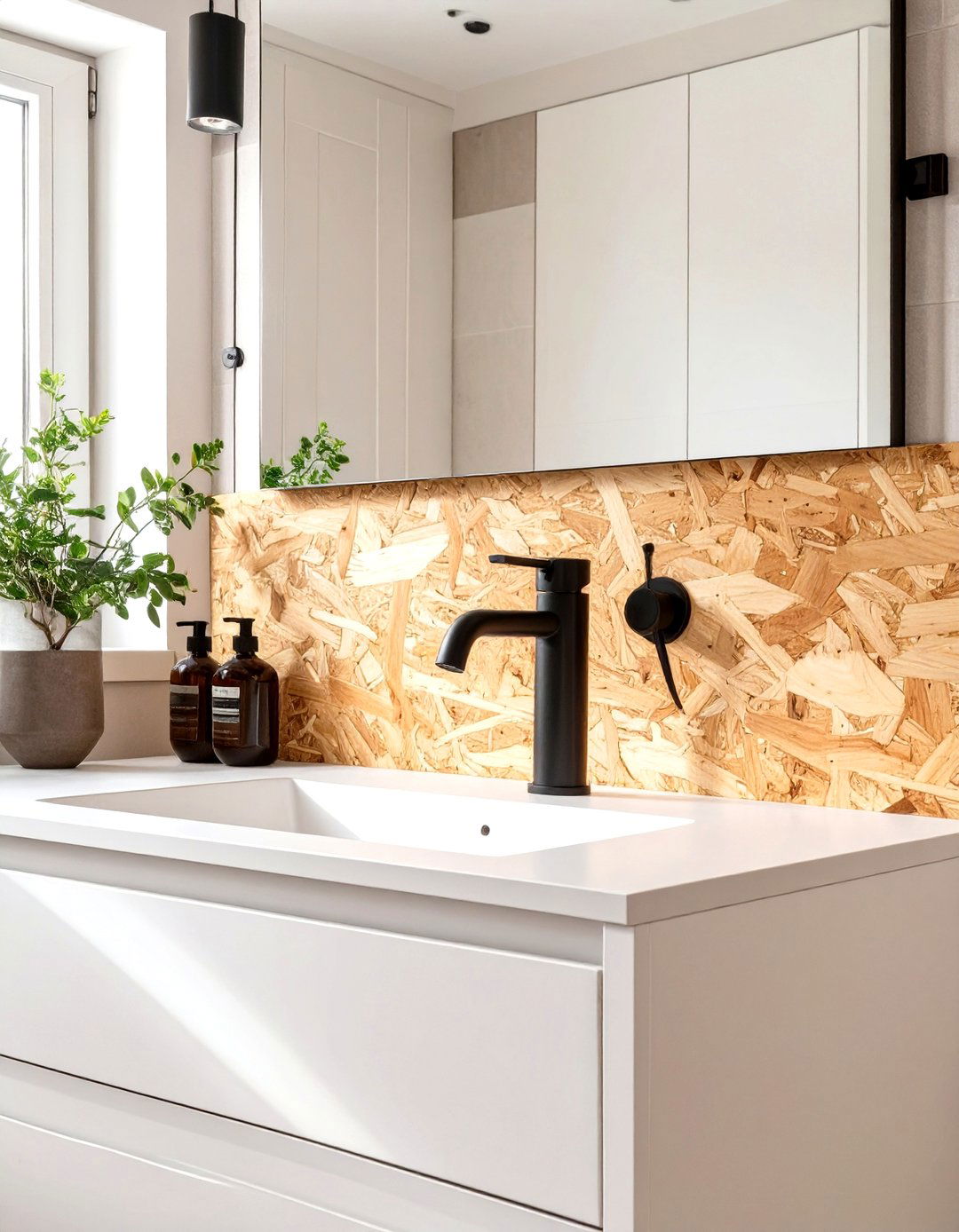 Plywood Bathroom Backsplash - 30 cheap bathroom backsplash ideas