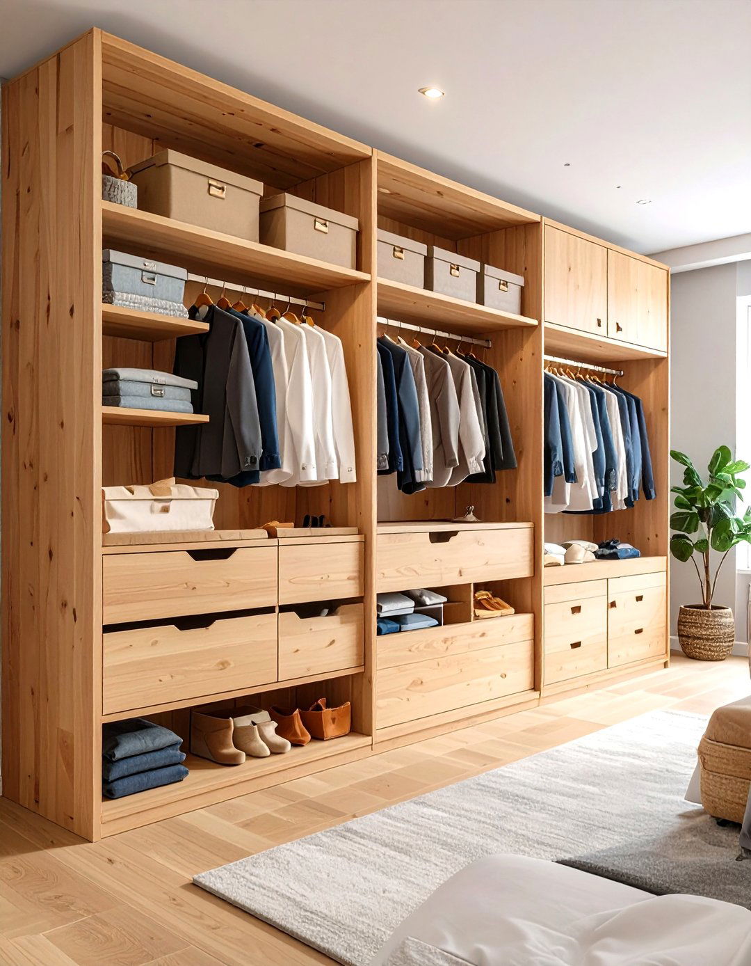 Plywood Built In Closet Wall - 30 diy closet ideas