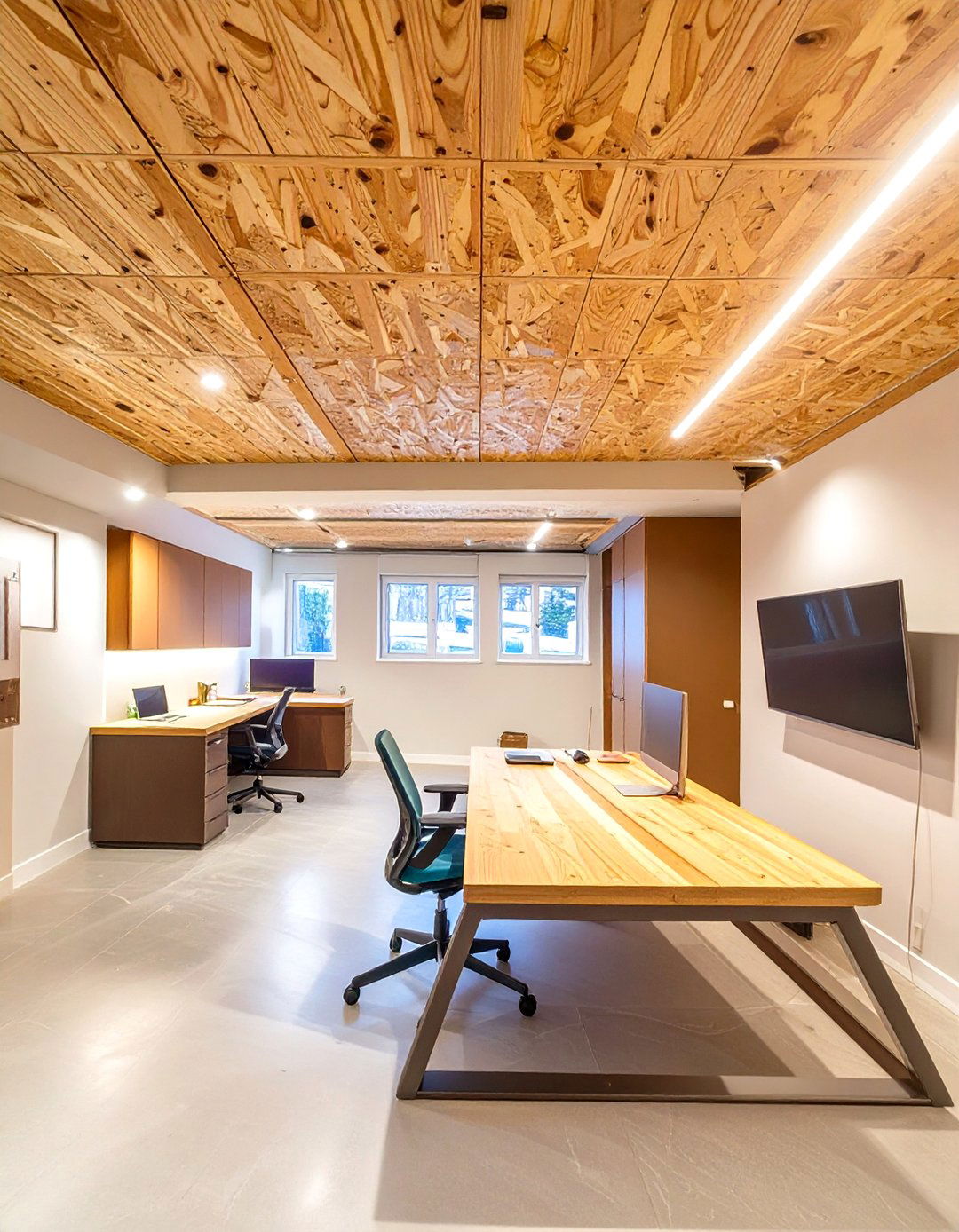 Plywood Panel Basement Ceiling - 30 ceiling ideas for basement