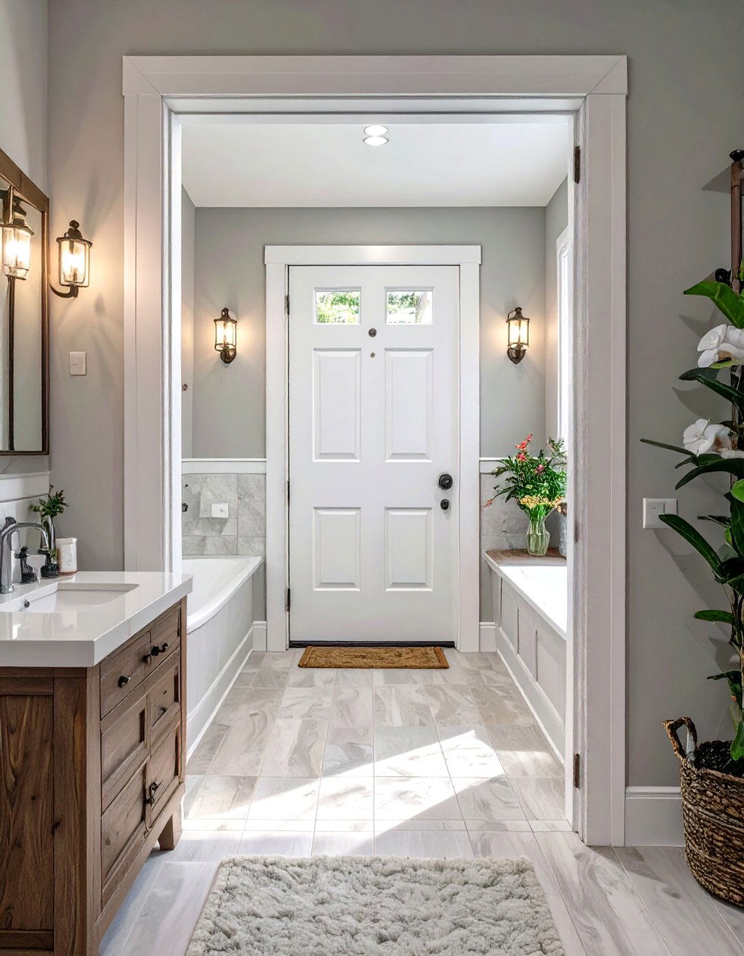 Pocket Door Installation in a Small Basement Bathroom - 30 small basement bathroom ideas