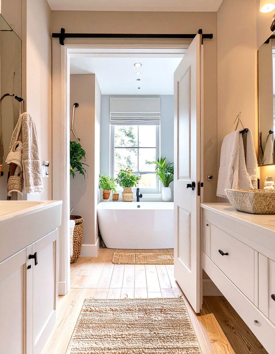 Pocket Door Installation - 30 small bathroom decor ideas