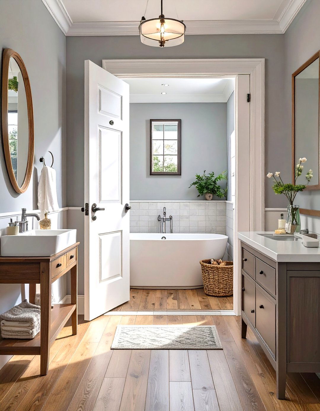 Pocket Doors for Small Bathroom Entrances - 30 small bathroom remodeling ideas