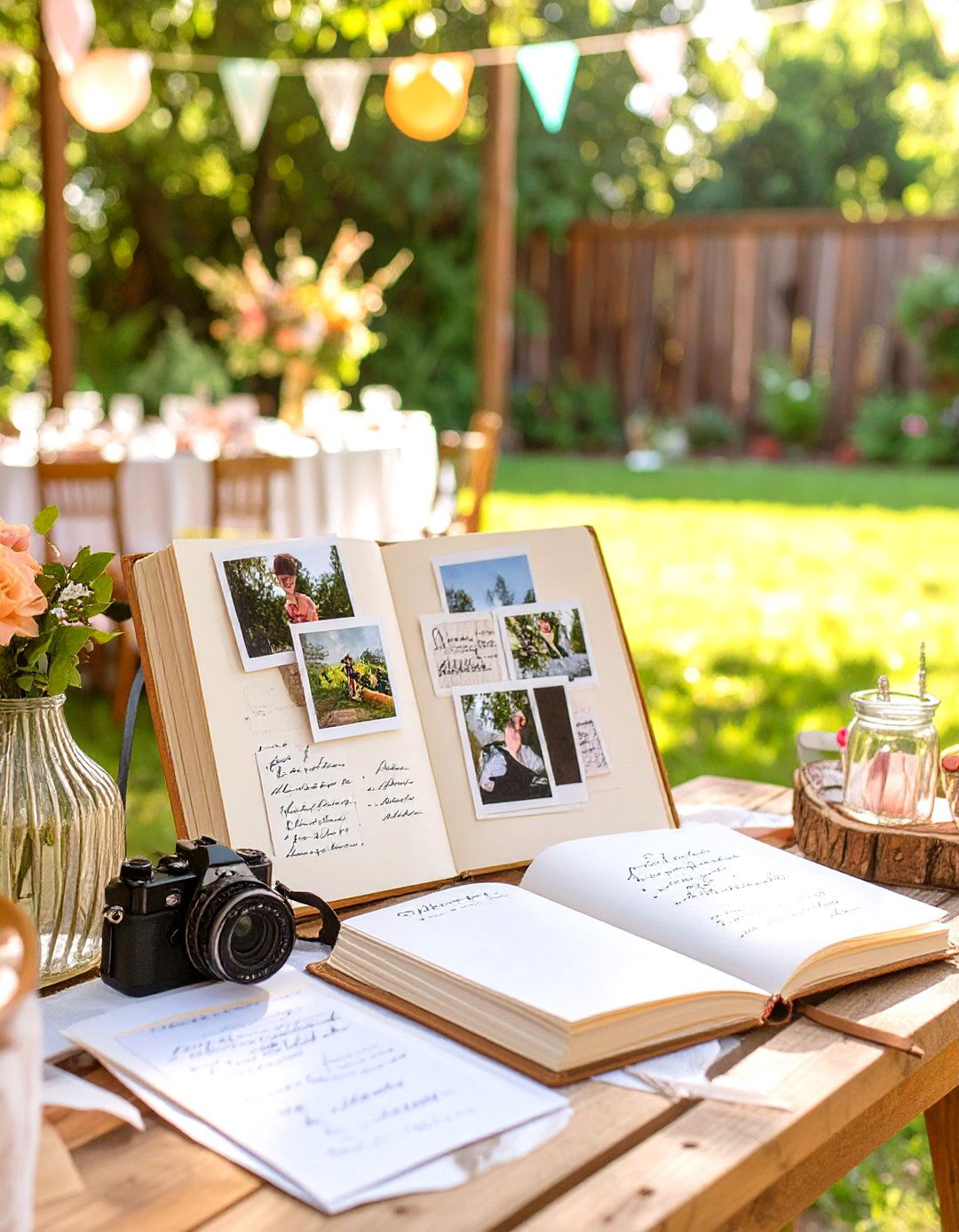 Polarizing Guest Book - 30 outdoor graduation party ideas