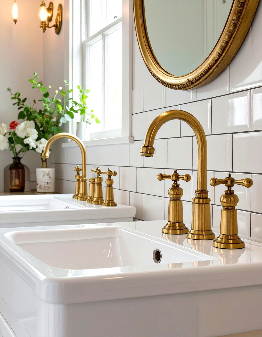Polished Brass or Bronze Faucets - 30 vintage bathroom ideas