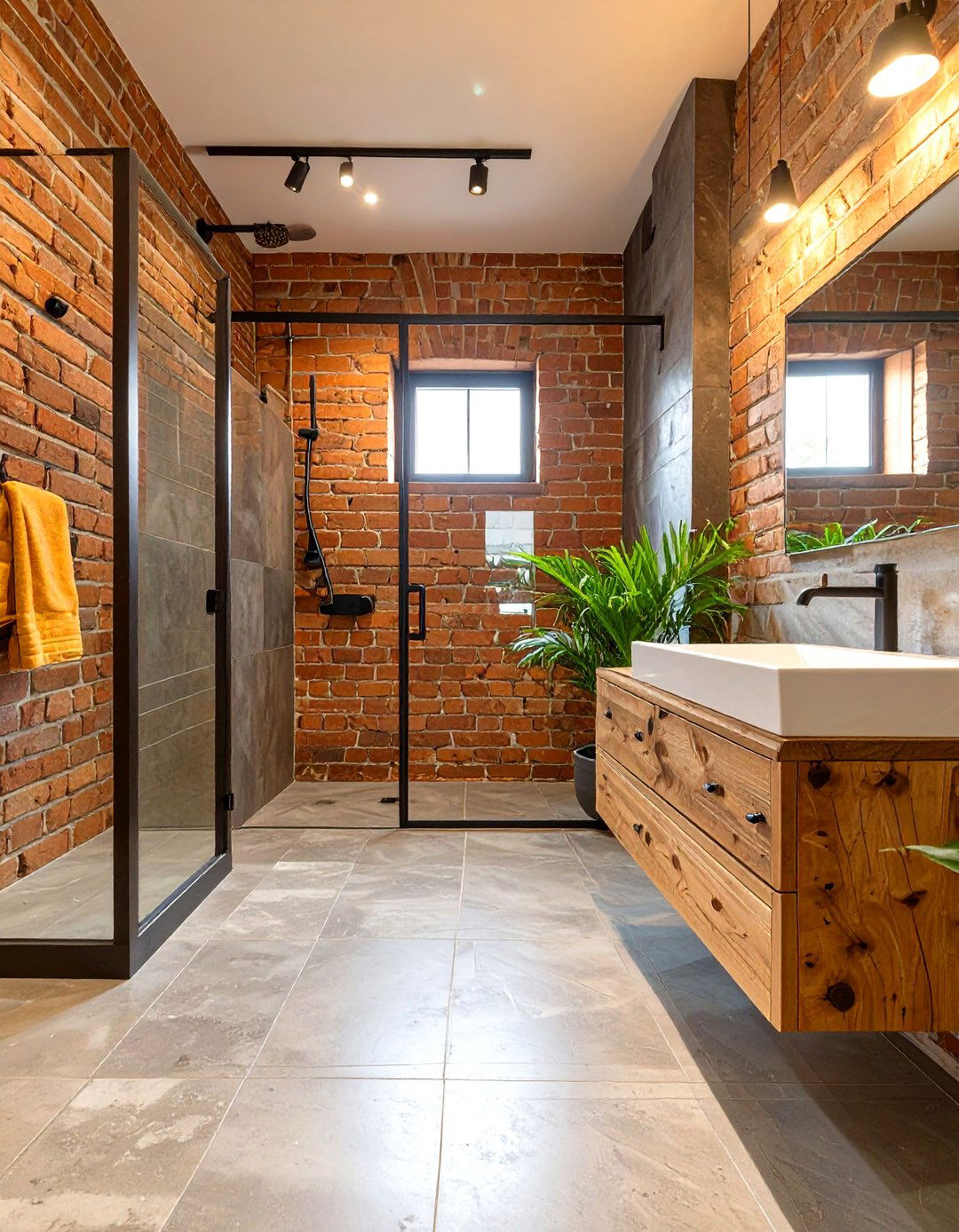 Polished Concrete Aesthetics - 30 bathroom floor tile ideas 2025