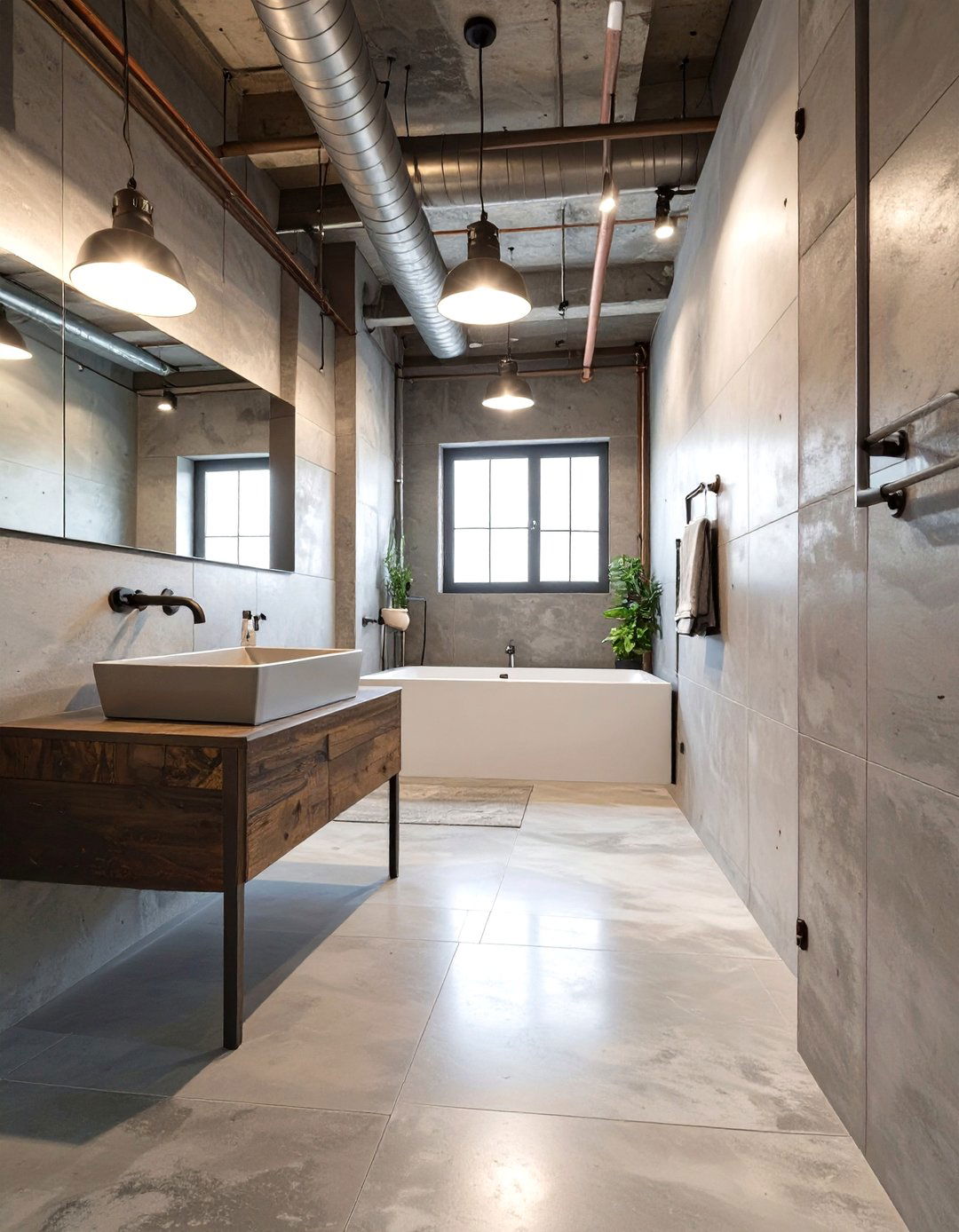 Polished Concrete Bathroom Tile Floor - 30 bathroom tile floor ideas