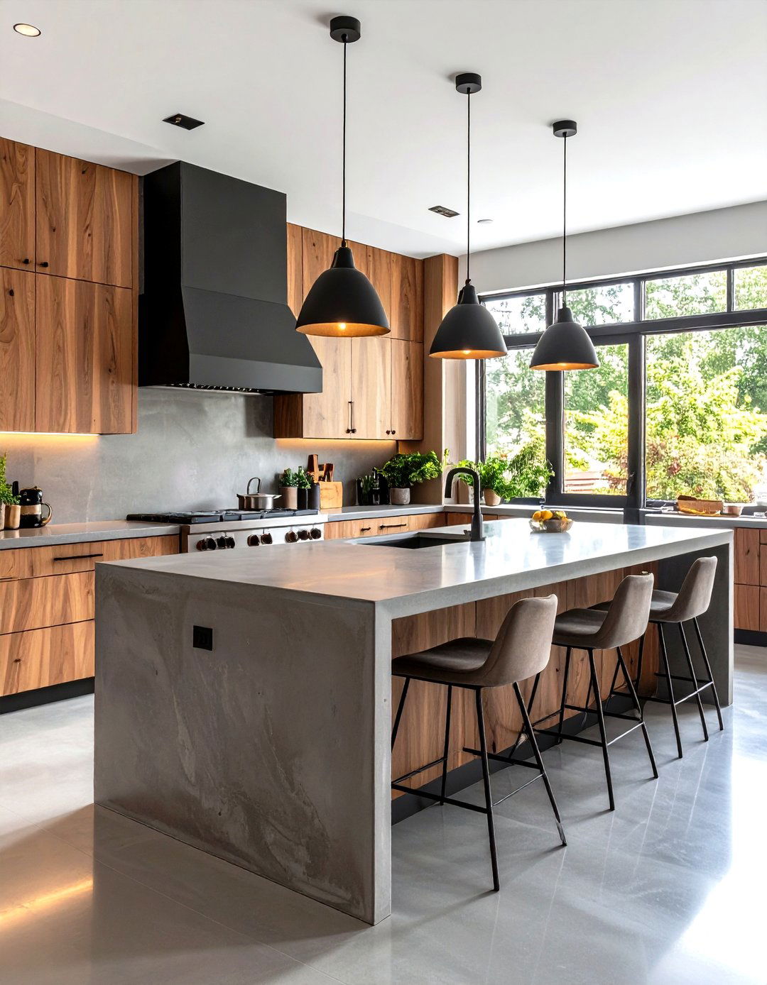 Polished Concrete Countertops - 30 kitchen counter ideas