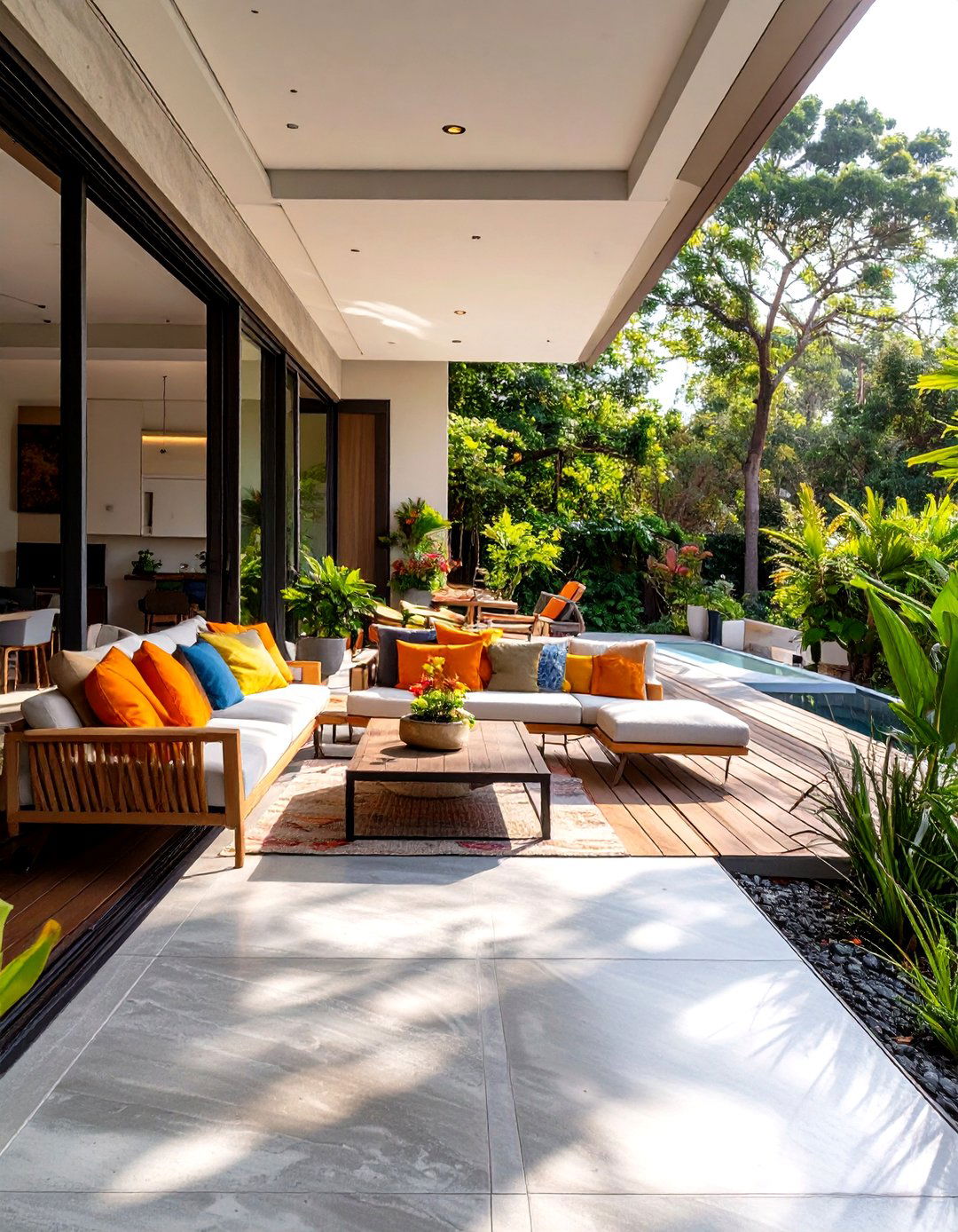 30 Modern Concrete Deck Ideas for Your Outdoor Space - We Love Home Blog