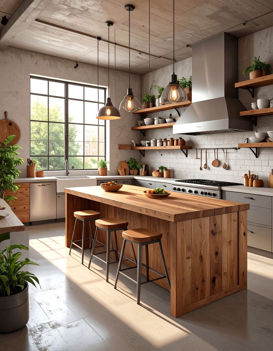 Polished Concrete Kitchen Flooring - 30 modern kitchen tiles design ideas