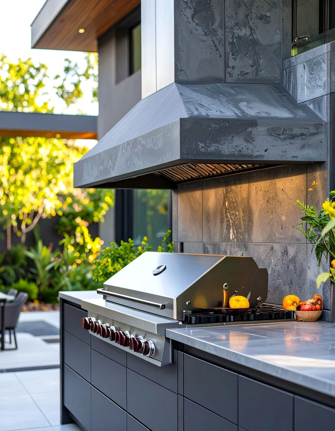 Polished Concrete Outdoor Grill Exhaust Hood - 30 outdoor grill exhaust hood ideas