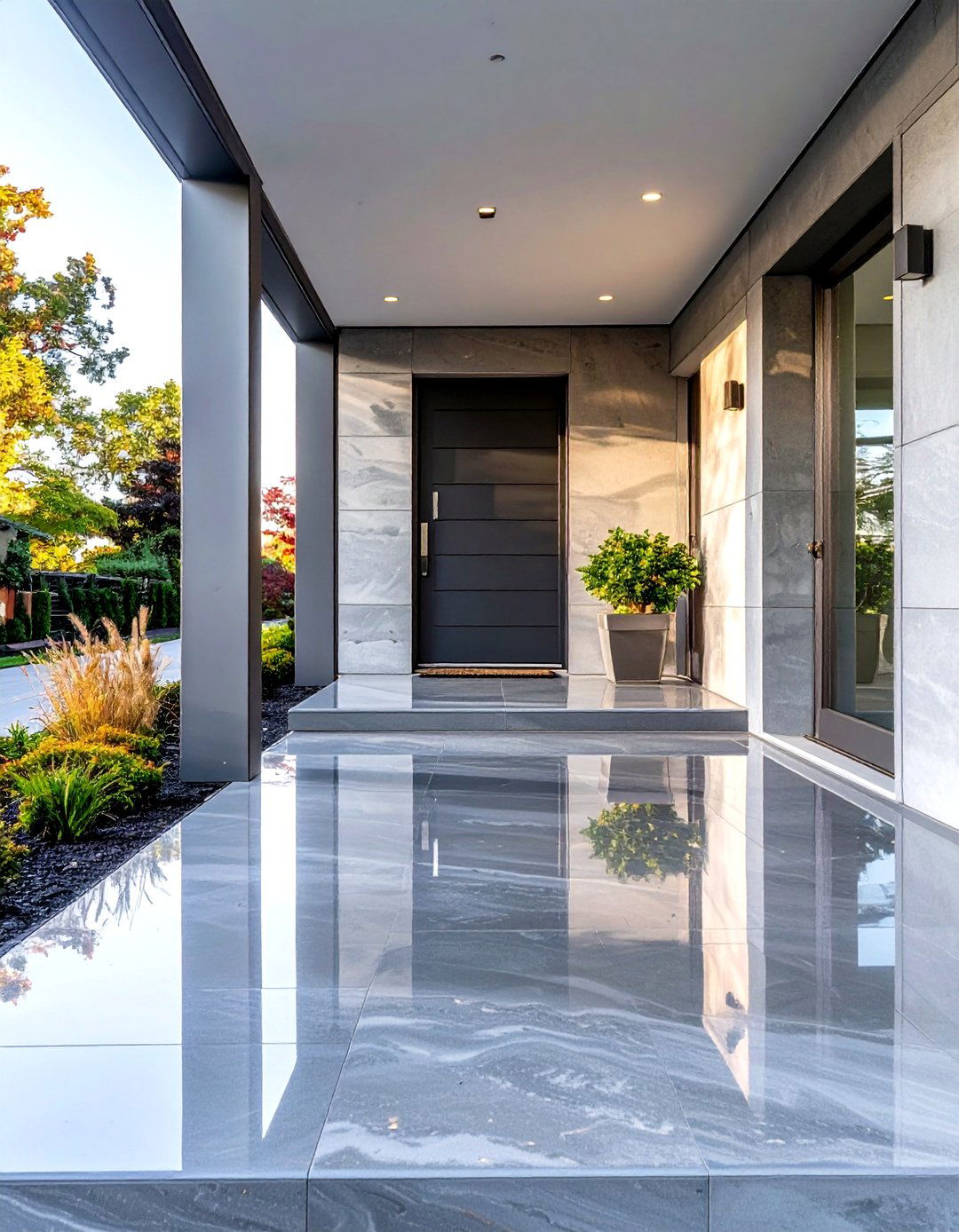 Polished Concrete Porch for a Sleek Finish - 30 small concrete front porch ideas