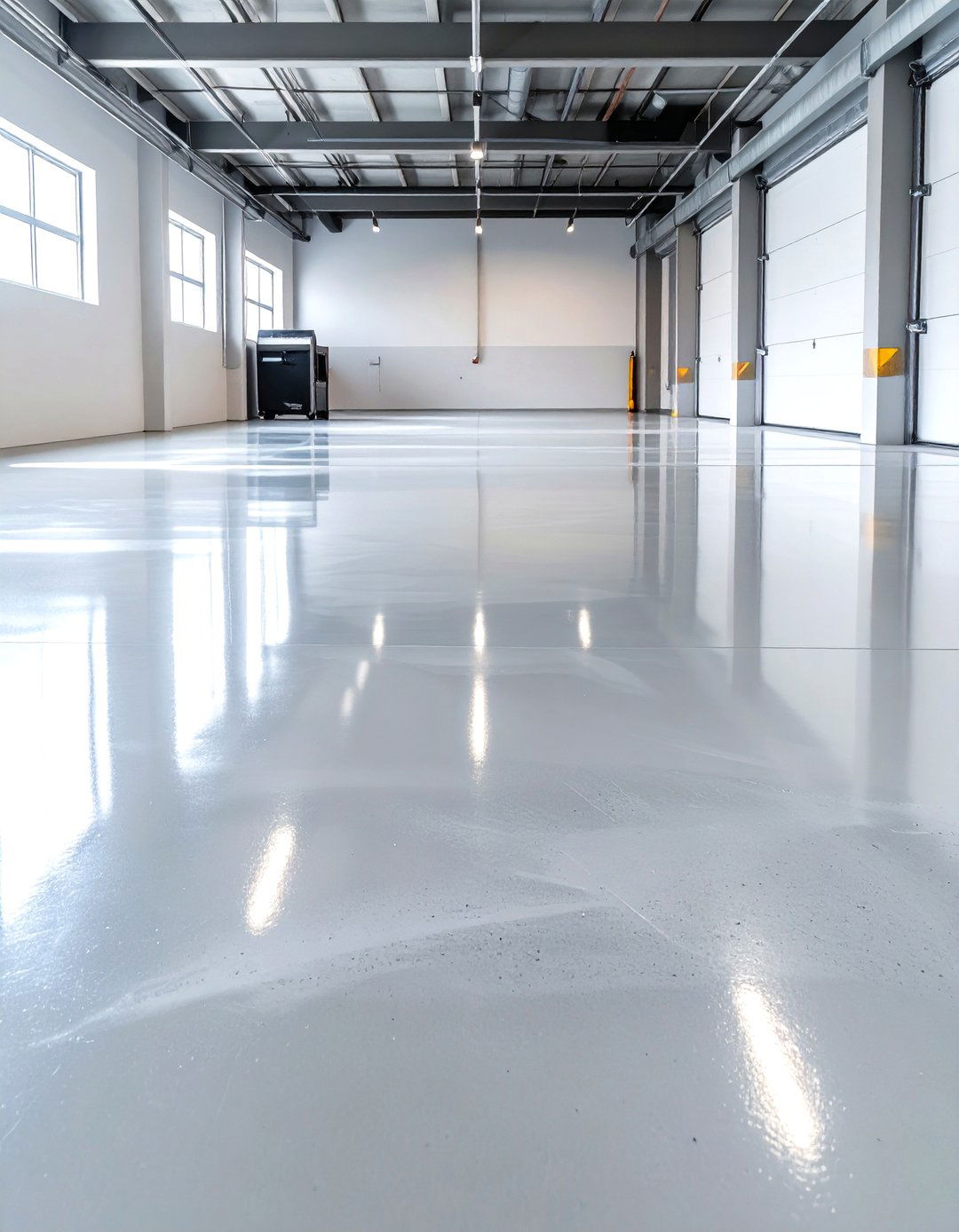 Polished Concrete Seal with Minimalist Vibe - 30 garage floor paint ideas