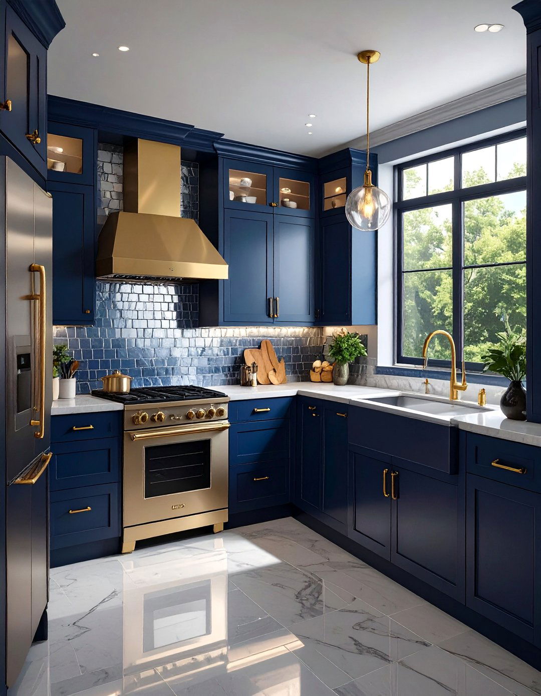 Polished Mirrored Tile Backsplash - 30 backsplash tile ideas
