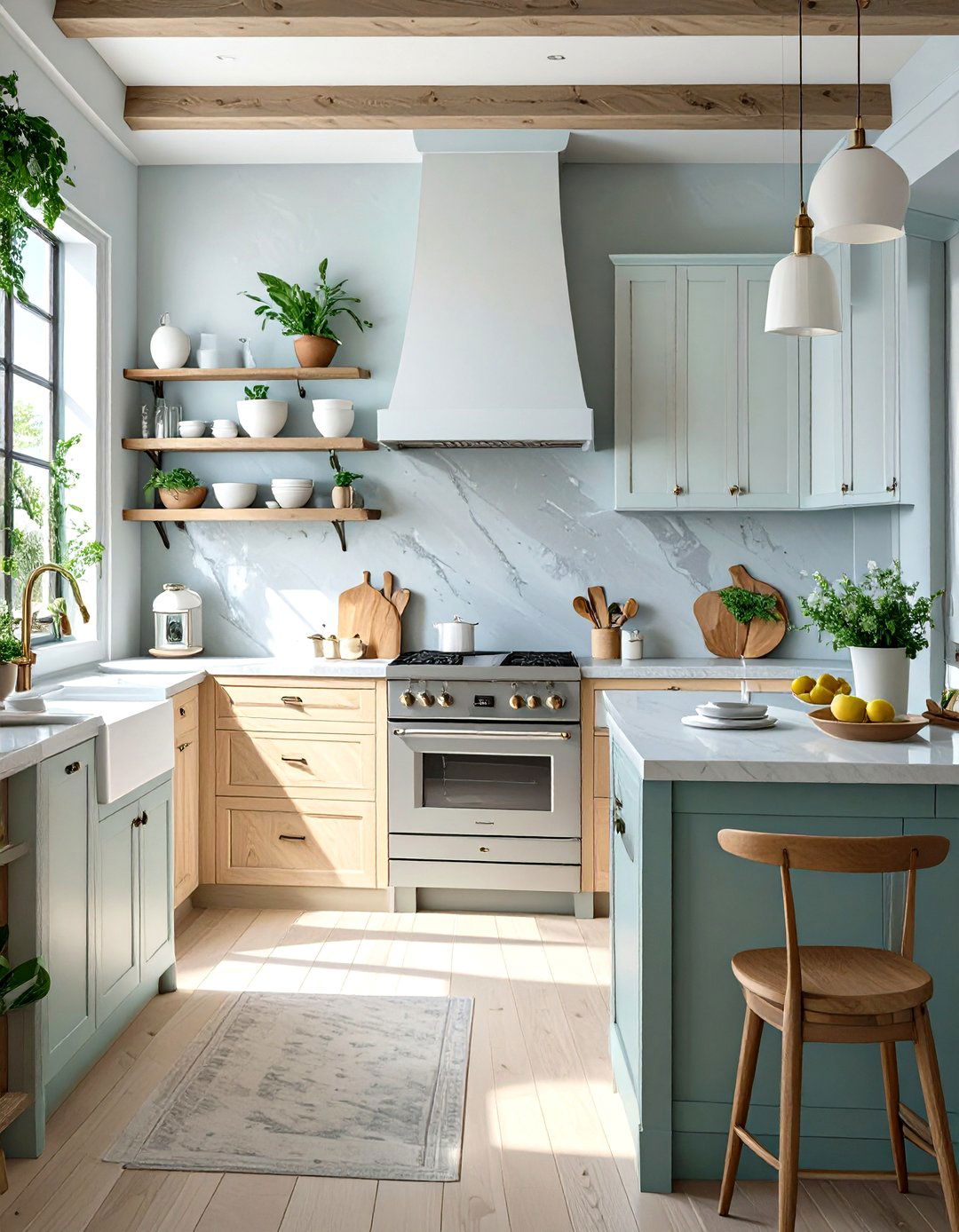 Polished Plaster Backsplash - 30 diy backsplash ideas
