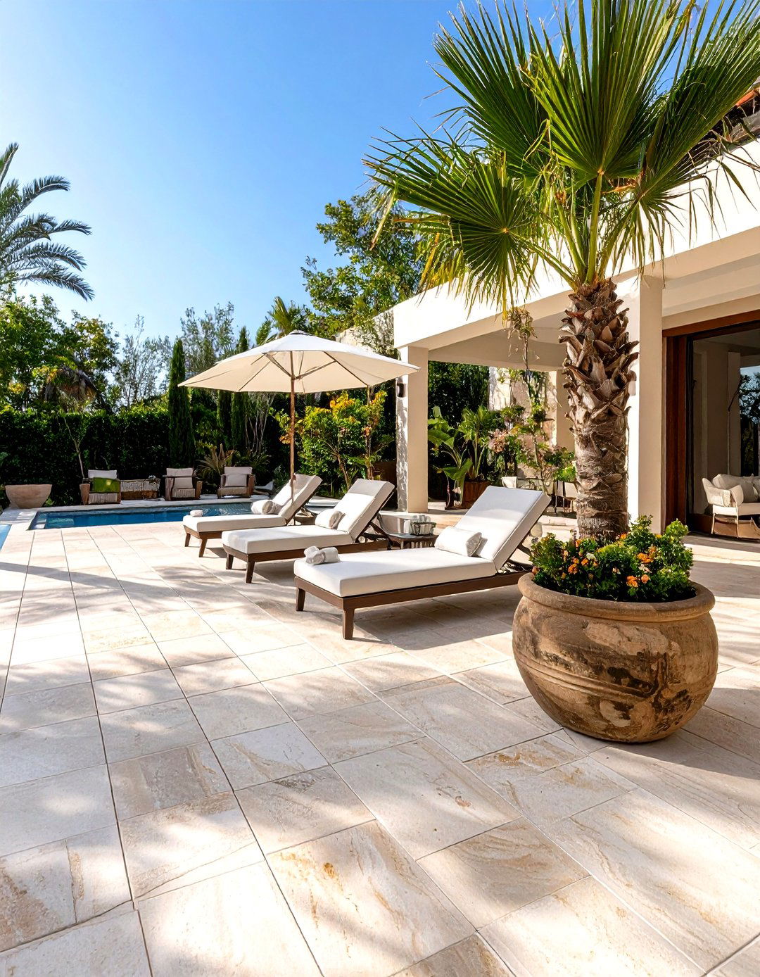 Polished Travertine Patio Pavers - 30 patio pavers ideas