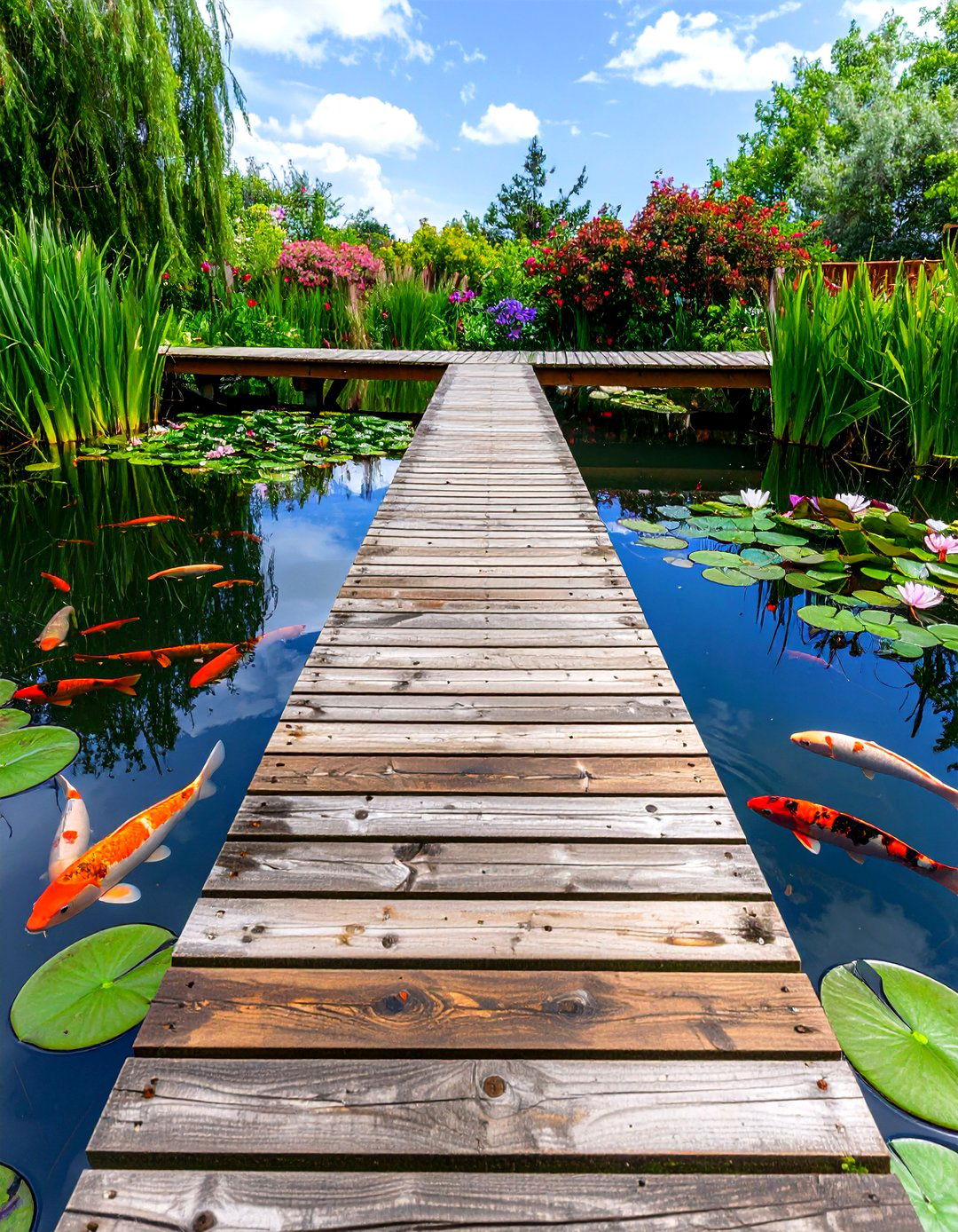 Pond with an Overlook or Jetty - 30 pond landscaping ideas