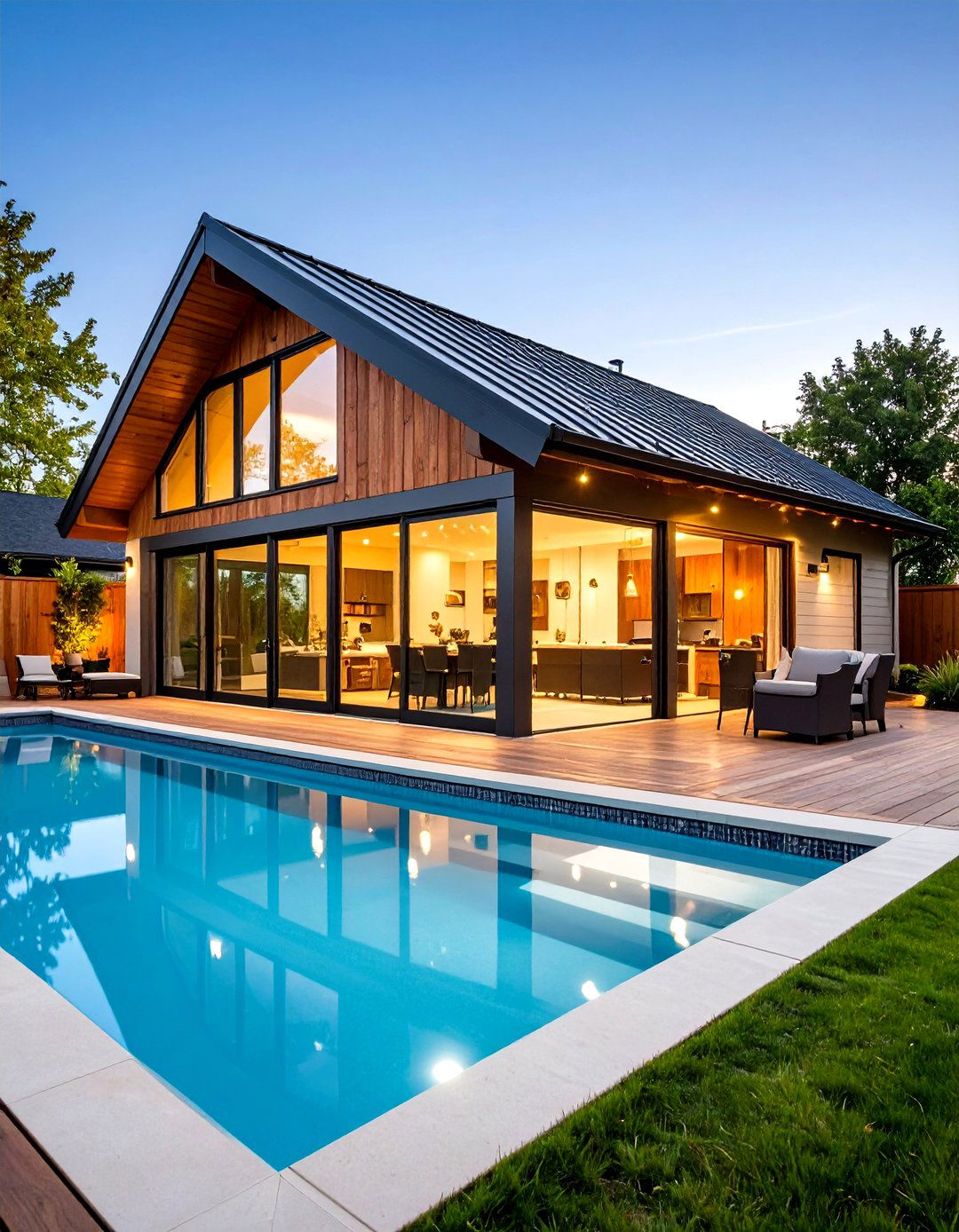 Pool House for Ultimate Convenience - 30 pool landscaping design ideas