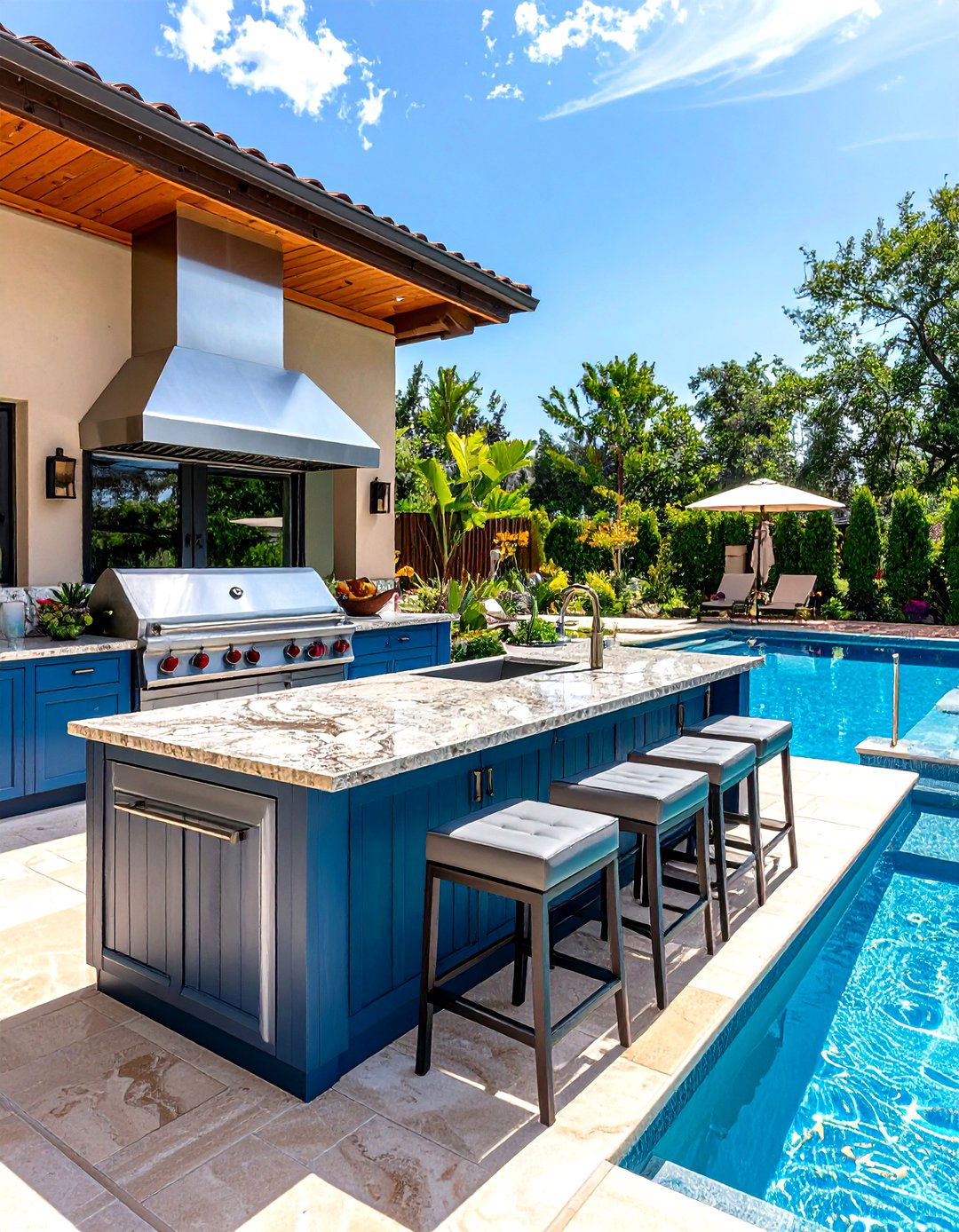 Image showcasing 30 Pool Landscape Ideas to Transform Your Outdoor Area - We Love Home Blog
