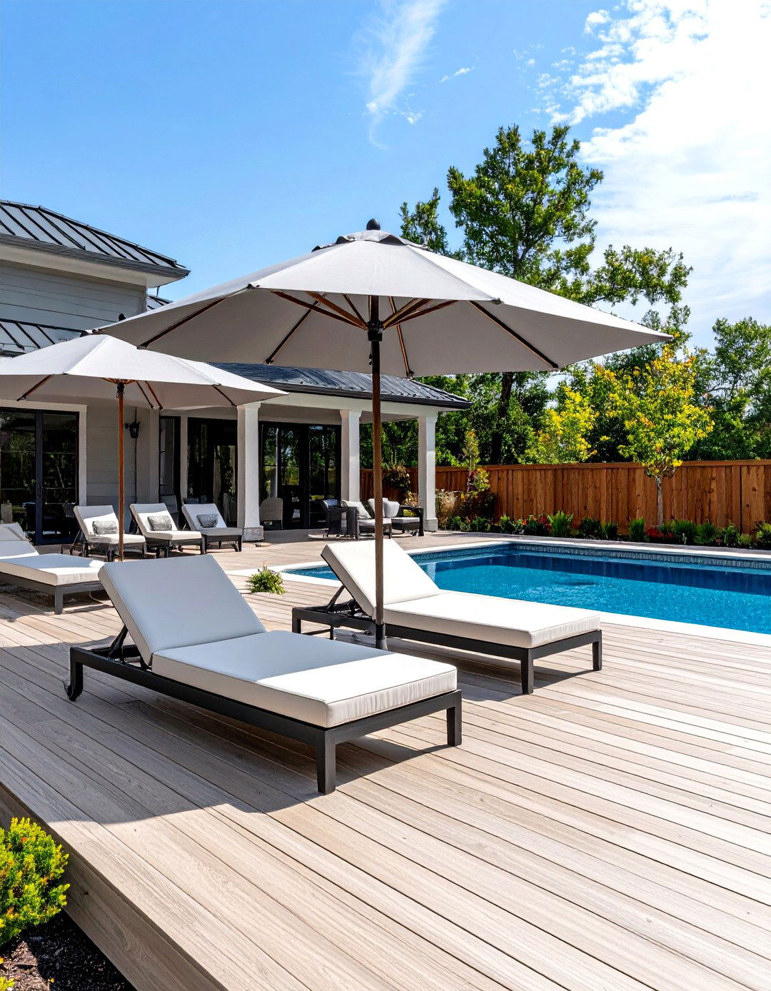Poolside Patio Deck - 30 patio deck ideas
